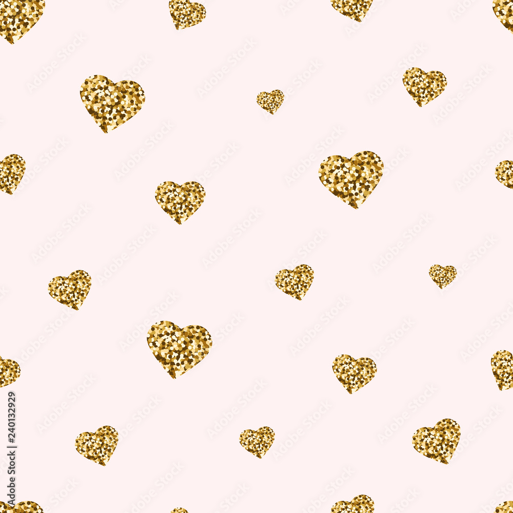 Colorful Glitter Hearts Wallpapers