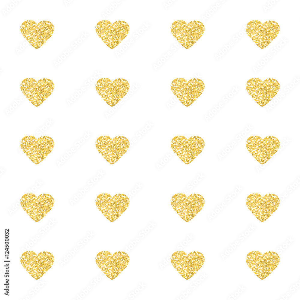 Colorful Glitter Hearts Wallpapers