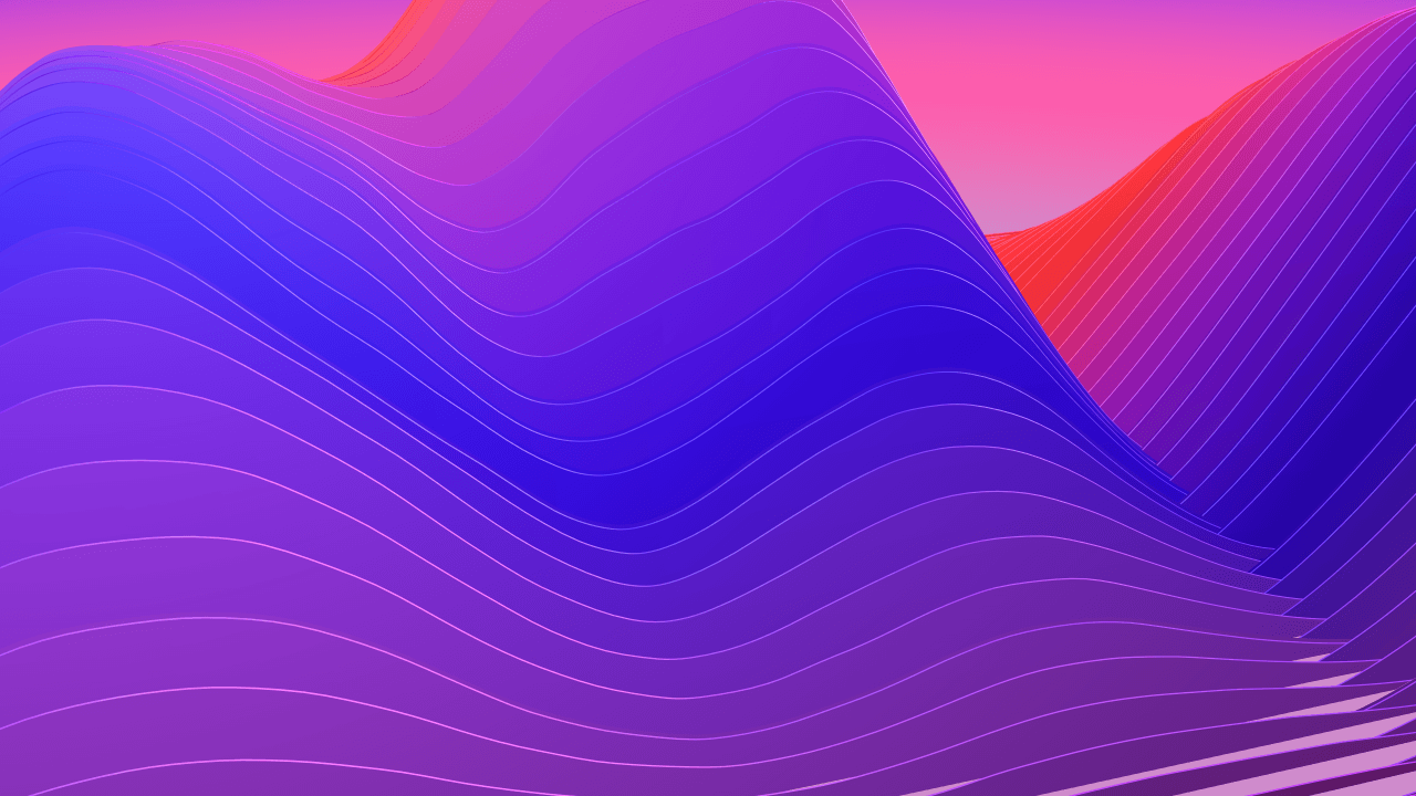 Colorful Gradient Waves 8K Wallpapers