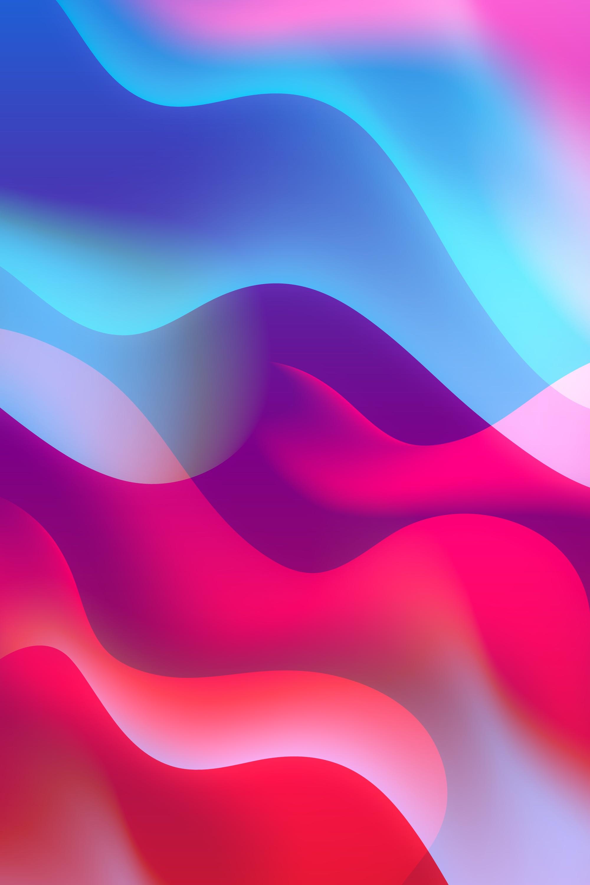 Colorful Gradient Waves 8K Wallpapers