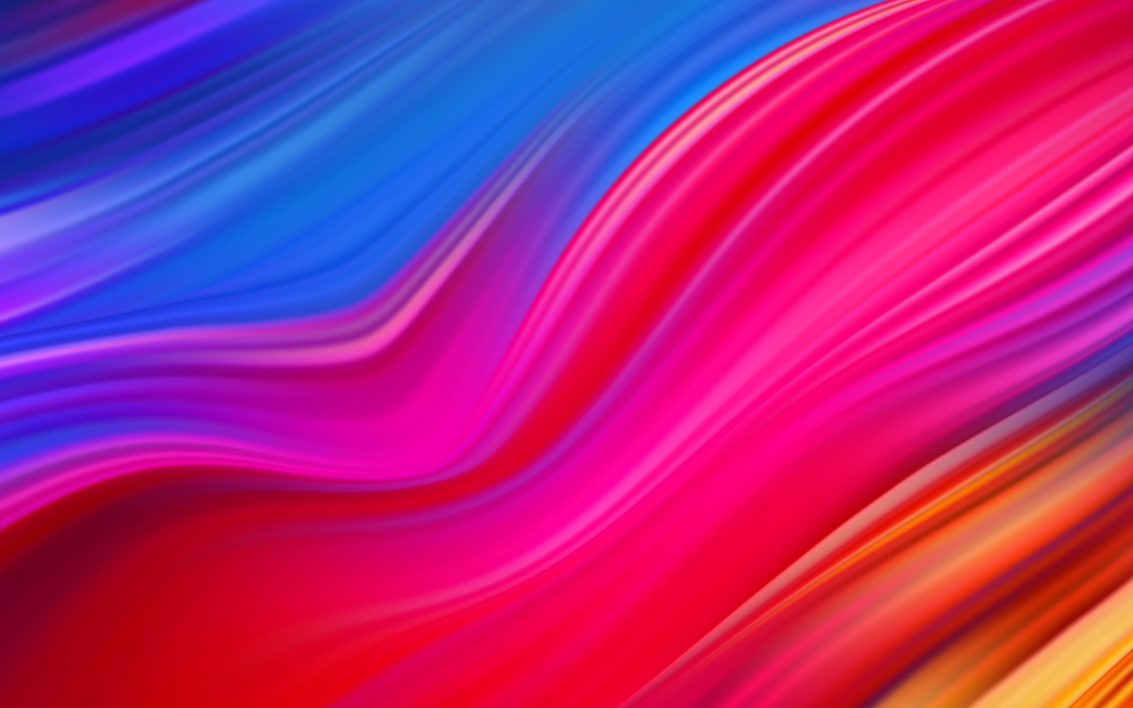 Colorful Gradient Waves 8K Wallpapers