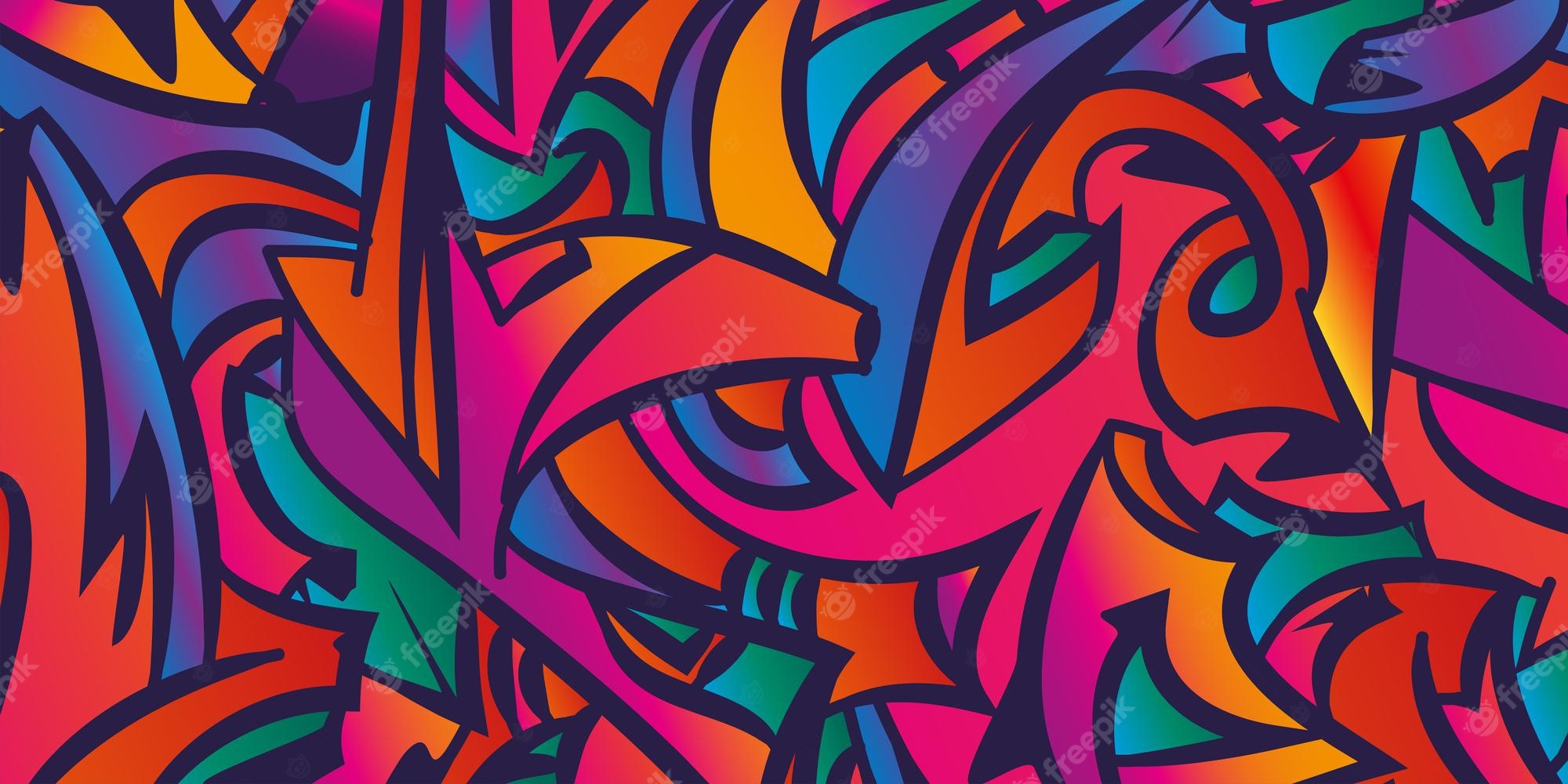 Colorful Graffiti Background