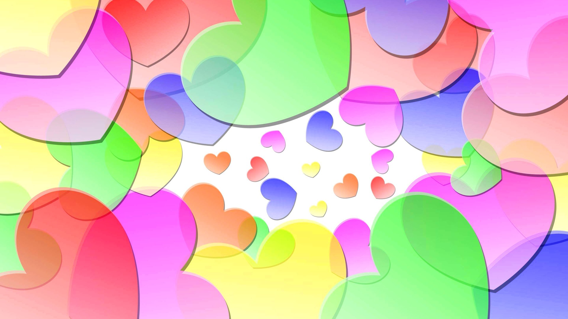 Colorful Hearts Wallpapers