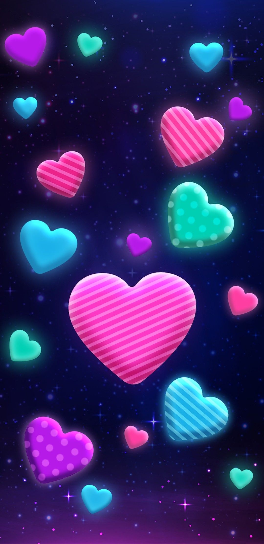 Colorful Hearts Wallpapers