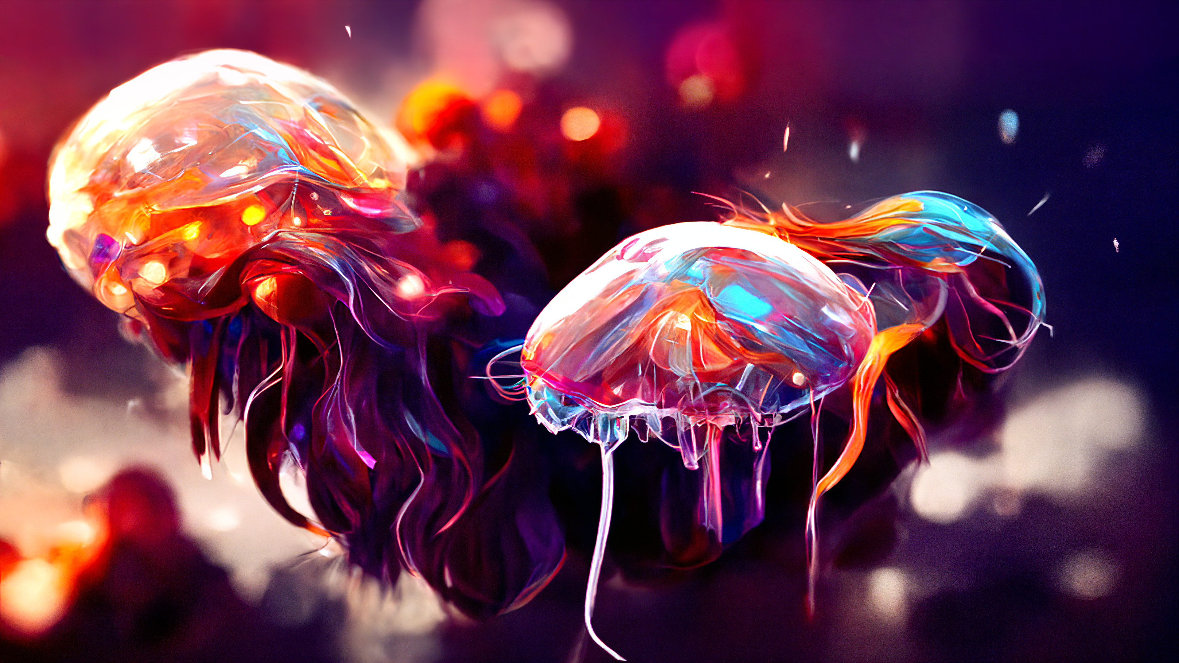 Colorful Jellyfish Wallpapers