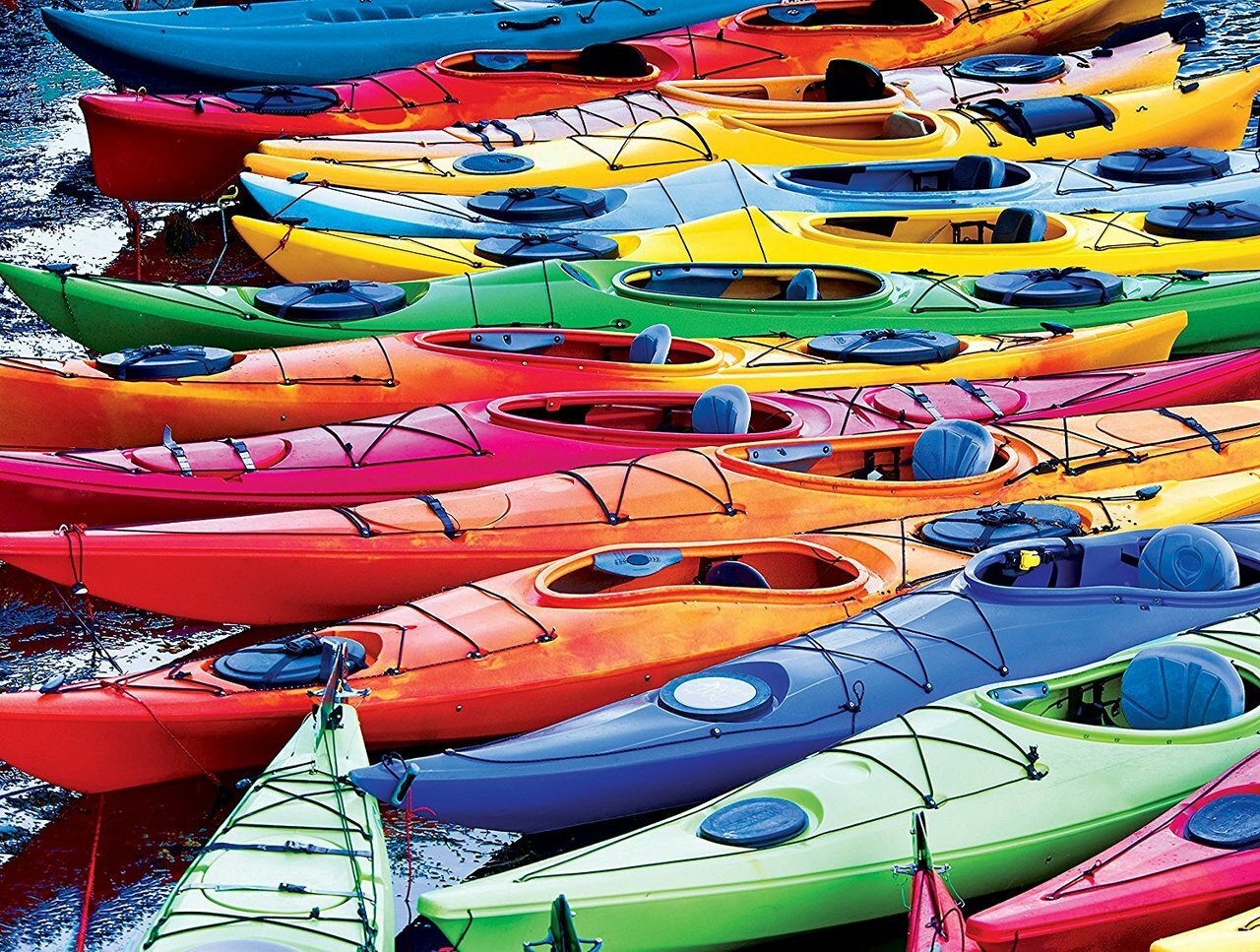 Colorful Kayak Boats Wallpapers