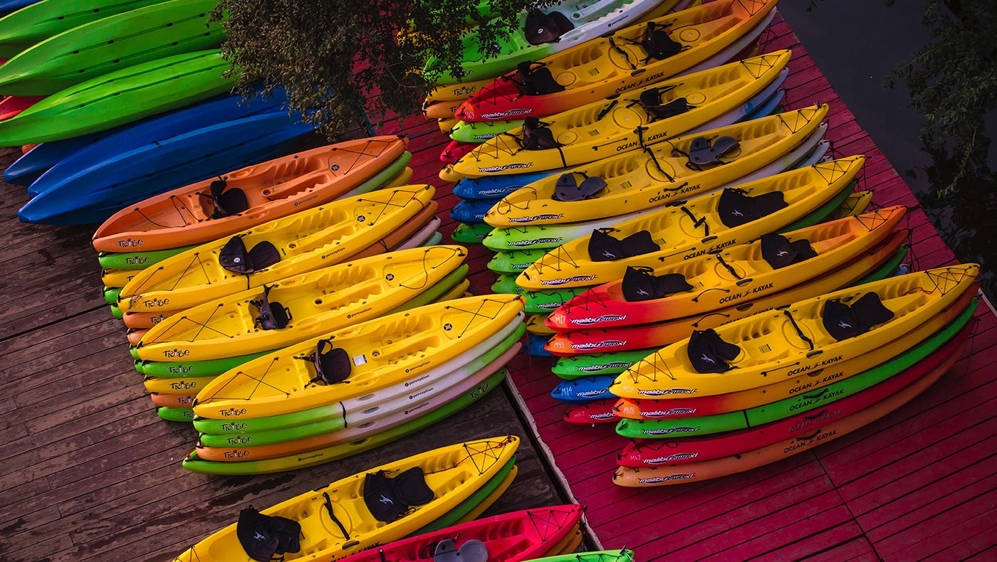 Colorful Kayak Boats Wallpapers