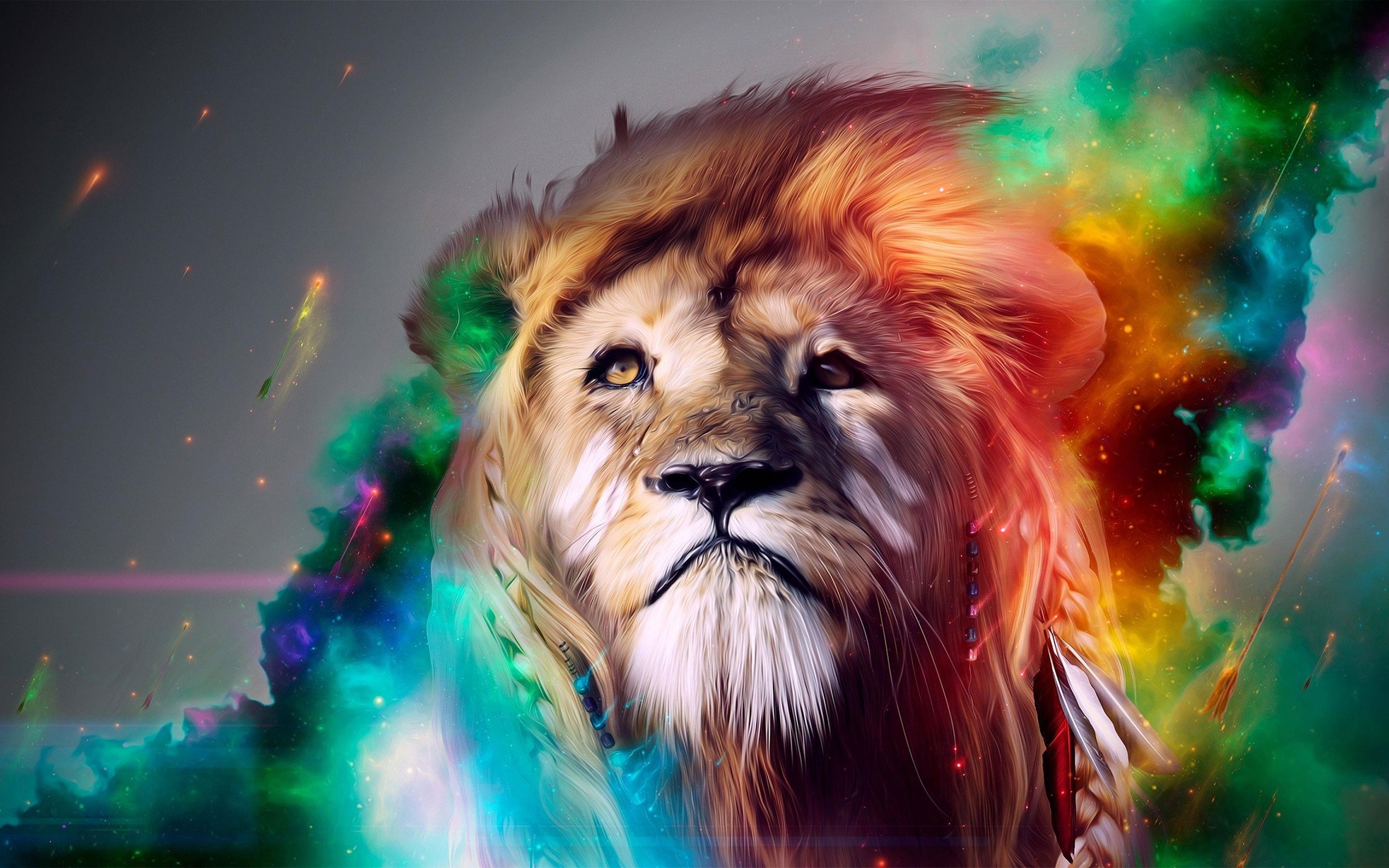 Colorful Lion Wallpapers