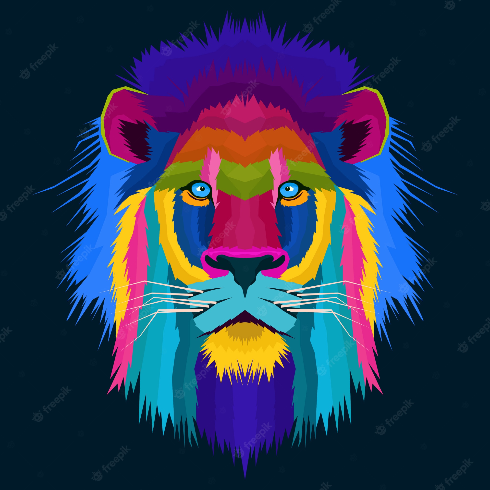 Colorful Lion Wallpapers