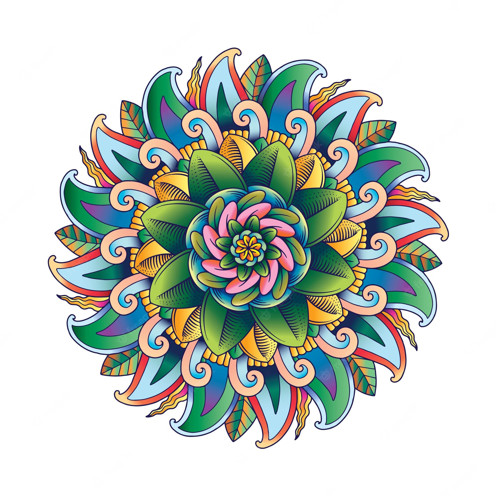 Colorful Mandala Pattern Wallpapers