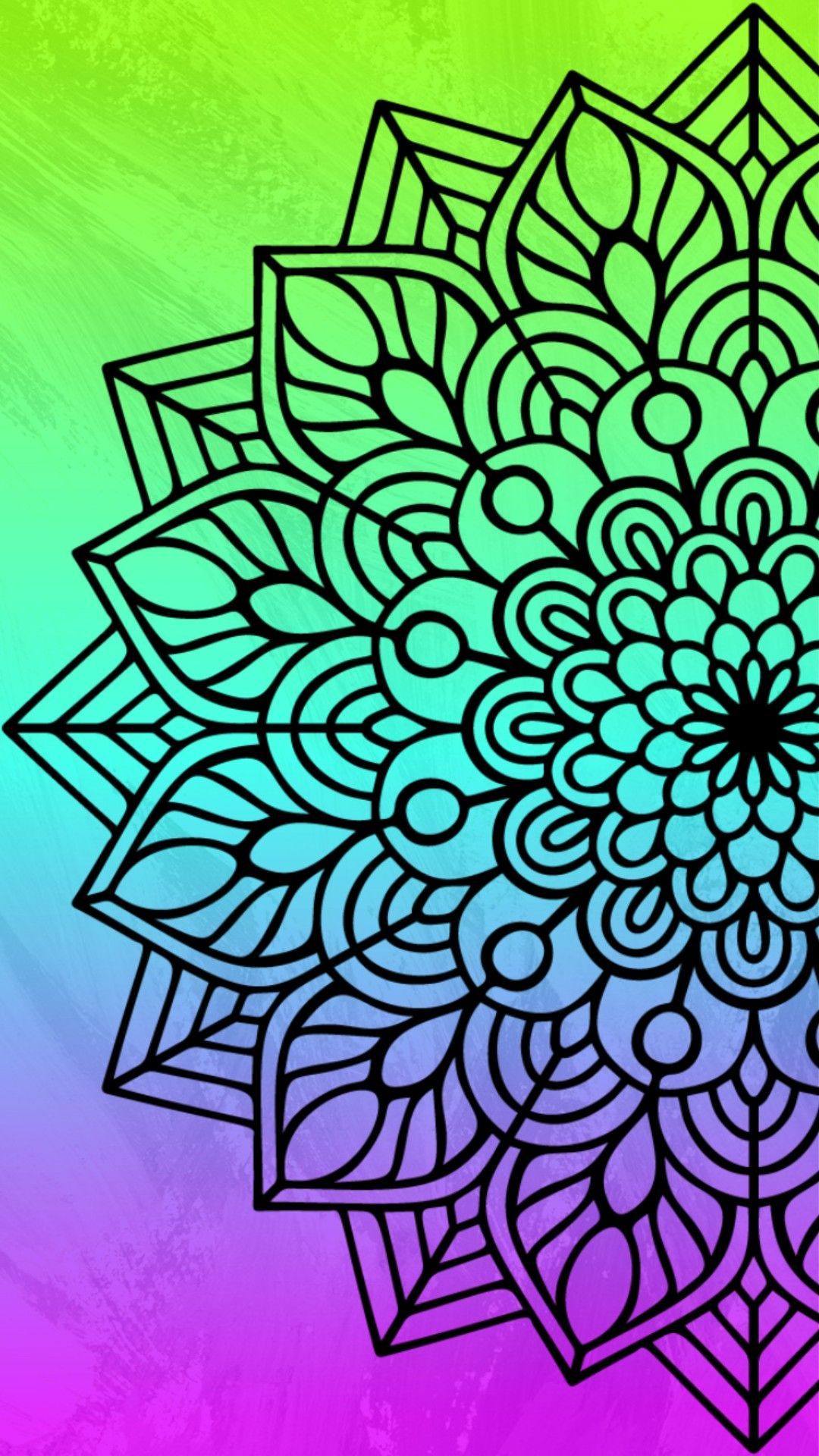 Colorful Mandala Pattern Wallpapers