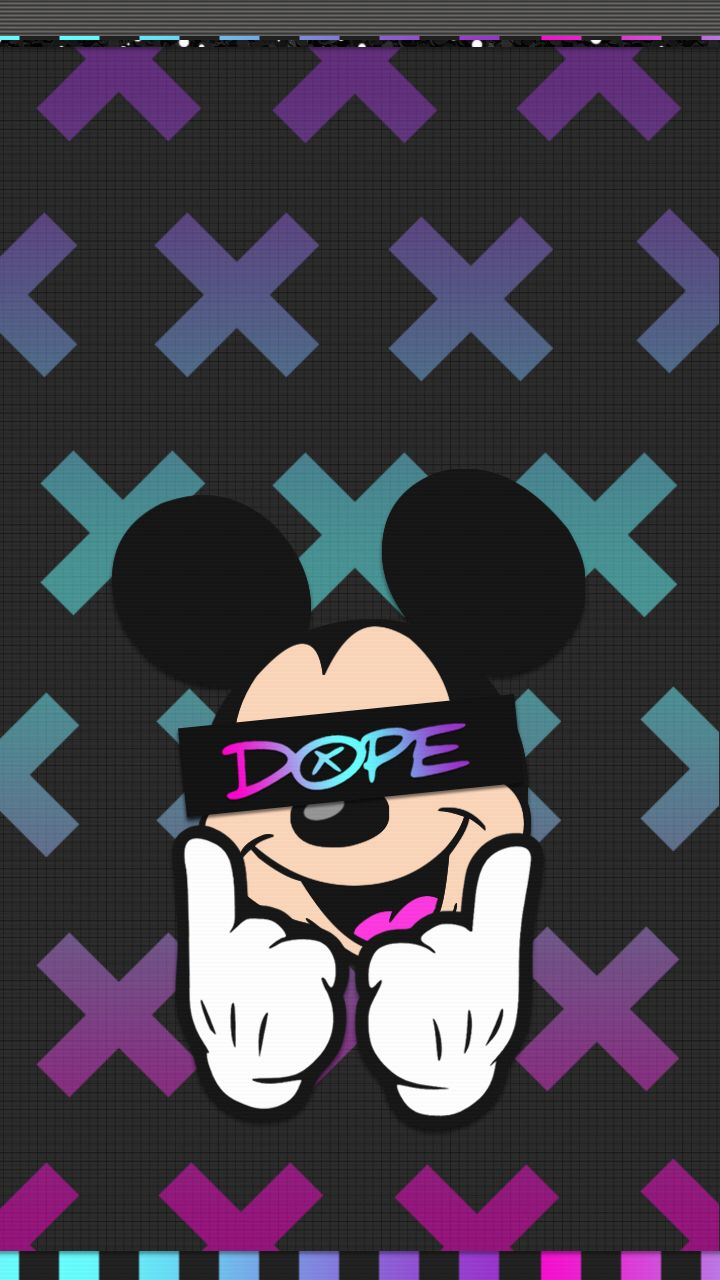 Colorful Mickey Mouse Dope Wallpapers