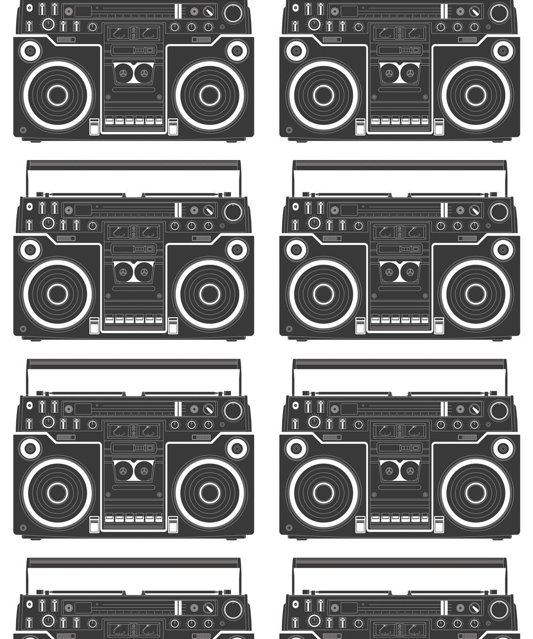 Colorful Minimal Boombox Wallpapers