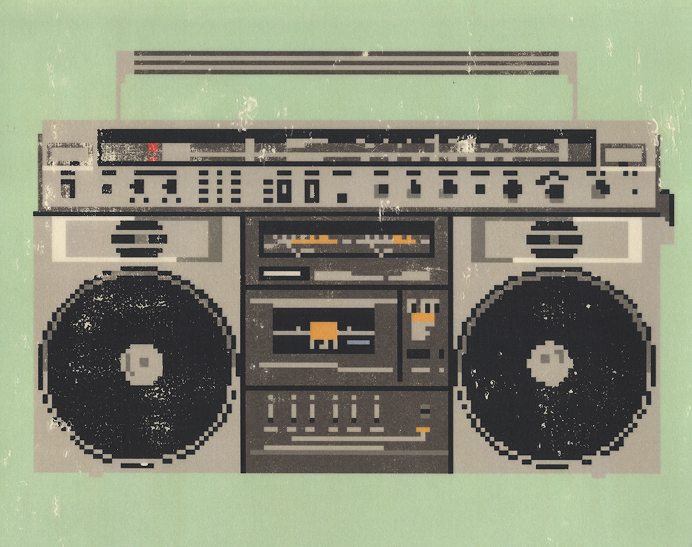 Colorful Minimal Boombox Wallpapers