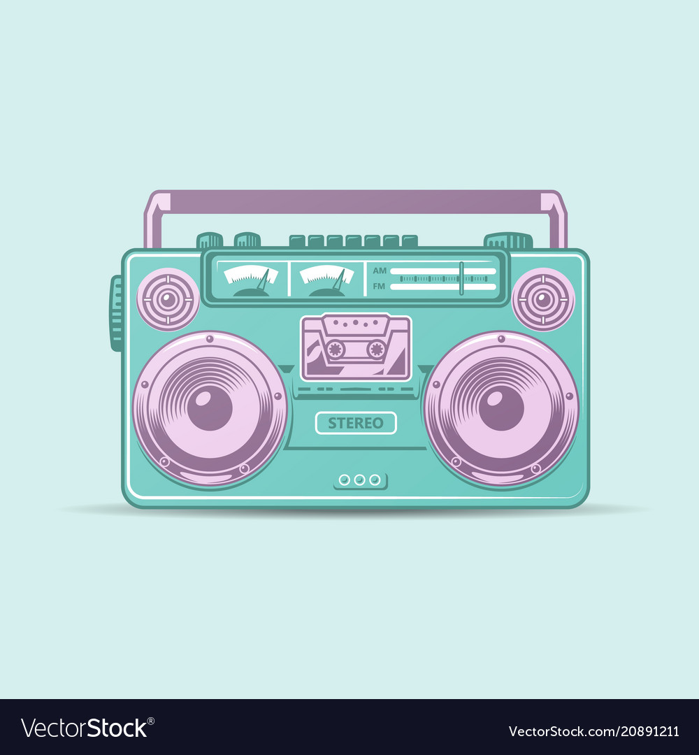 Colorful Minimal Boombox Wallpapers