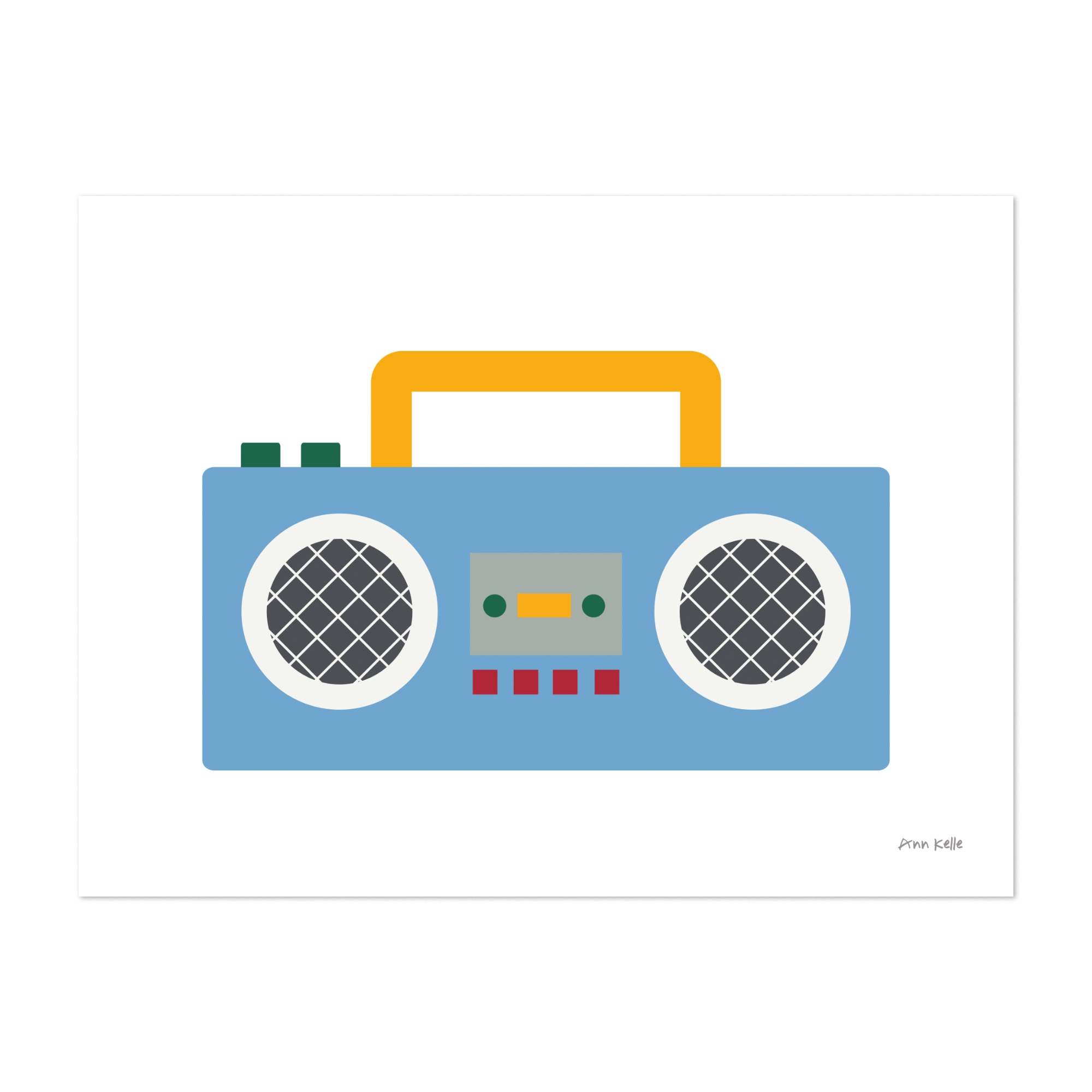 Colorful Minimal Boombox Wallpapers