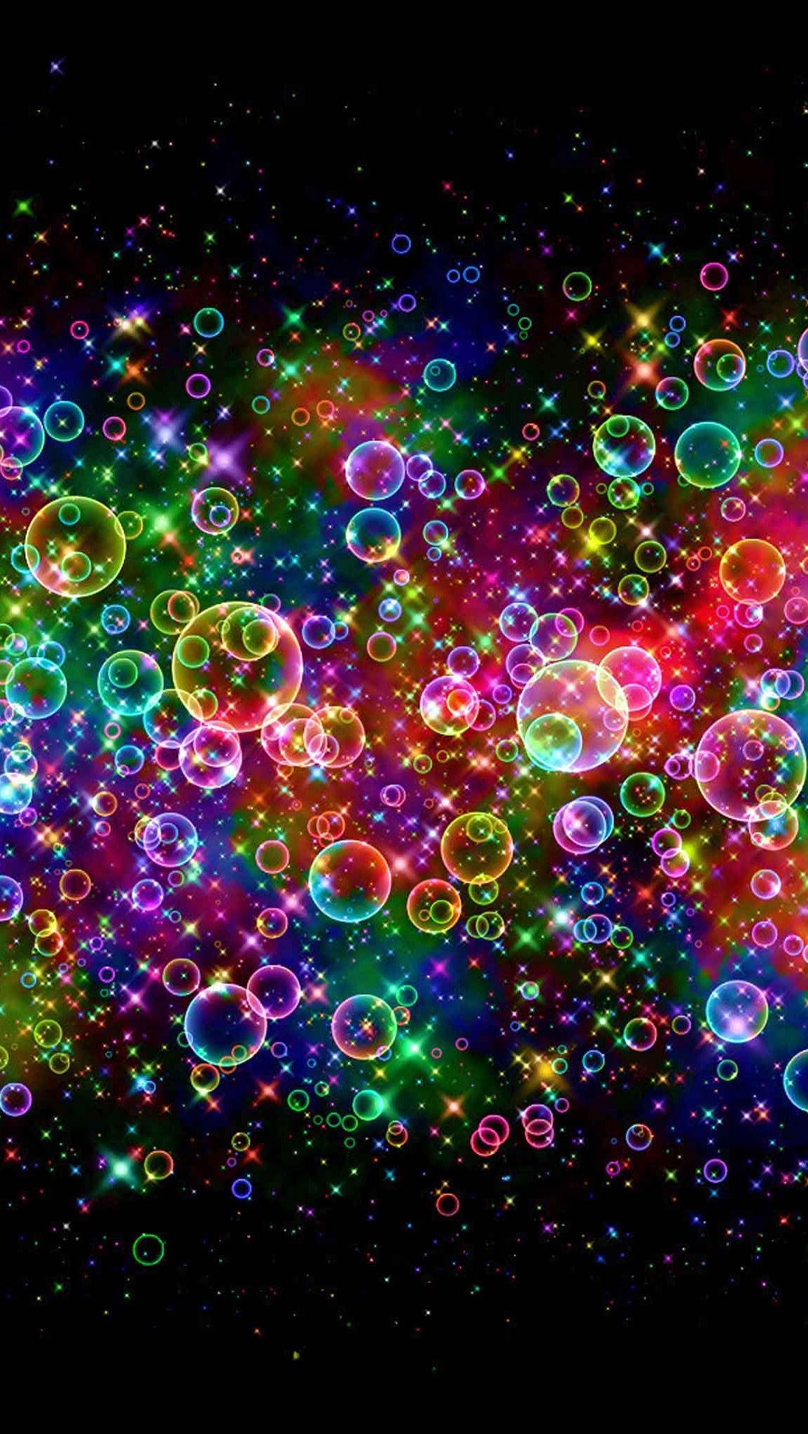 Colorful Neon Bubbles Wallpapers