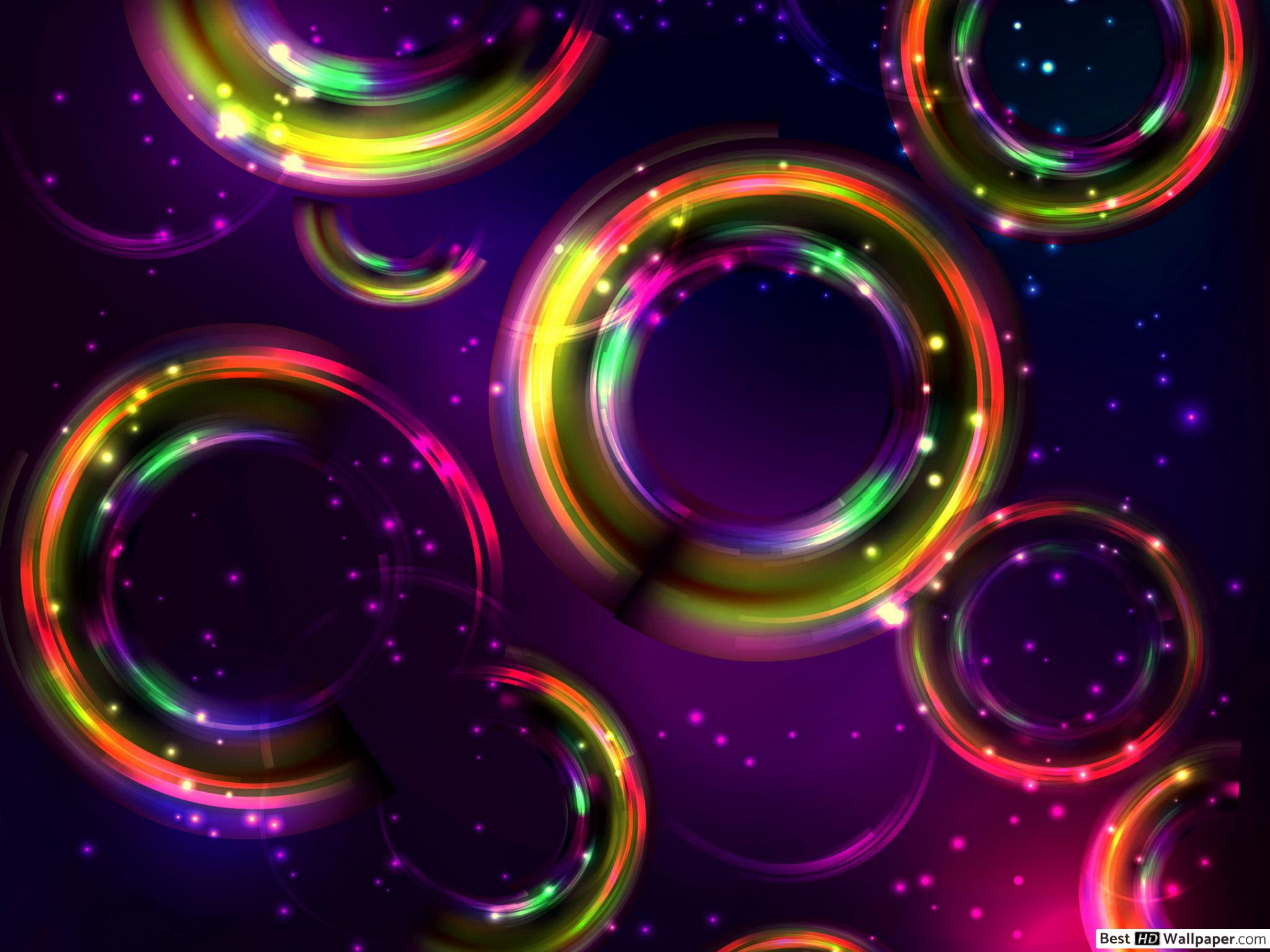 Colorful Neon Bubbles Wallpapers