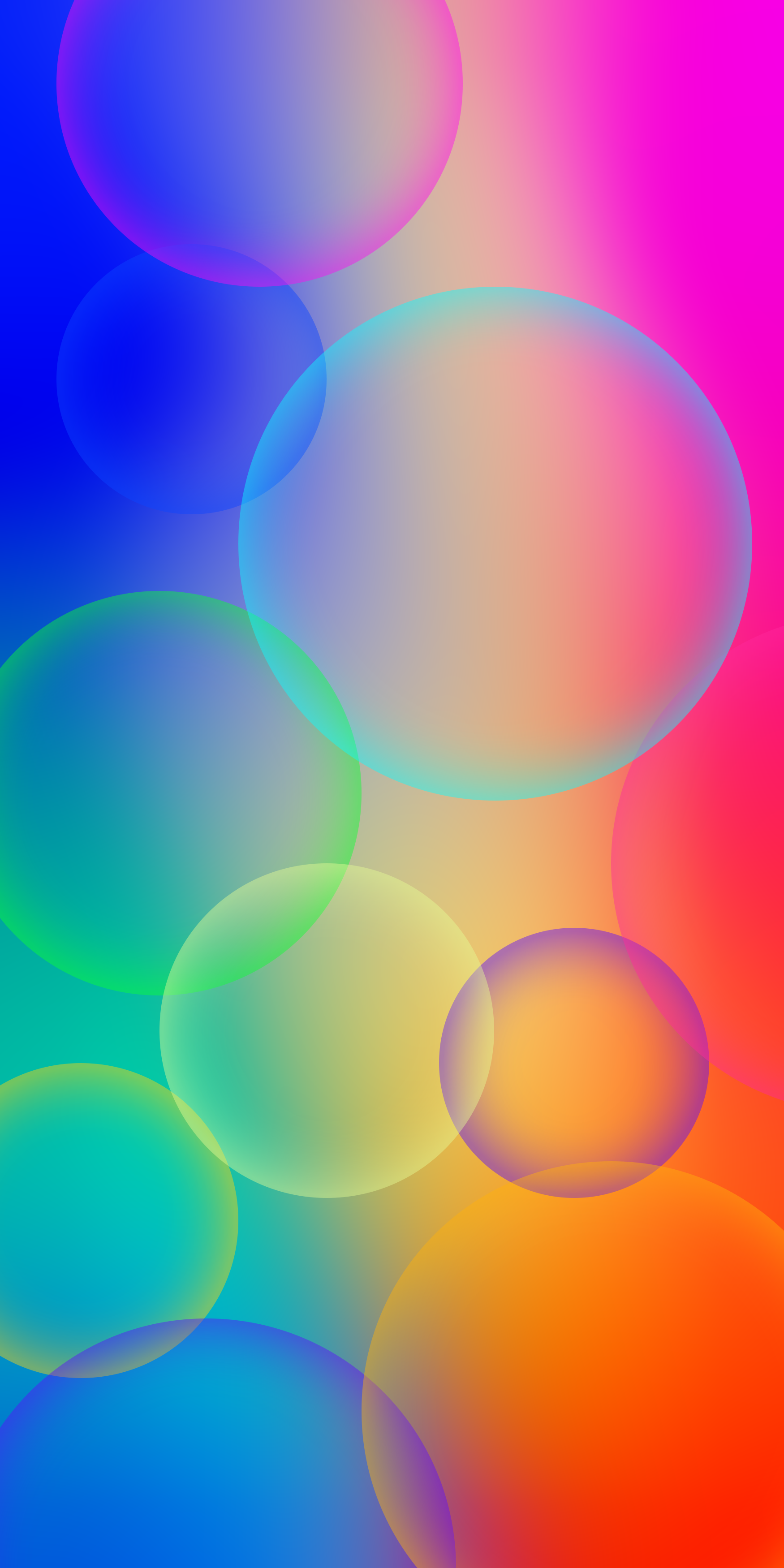 Colorful Neon Bubbles Wallpapers