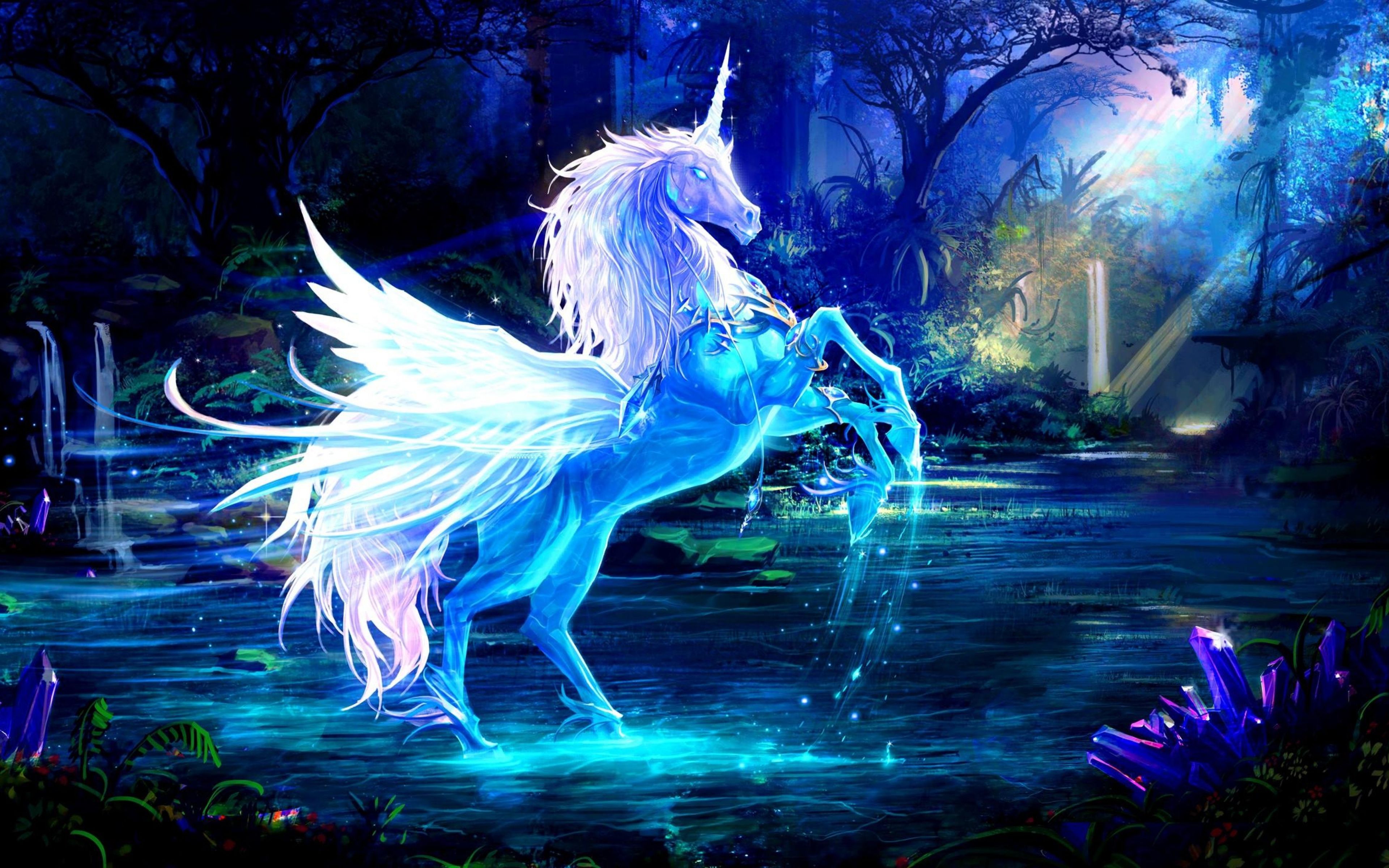 Colorful Neon Unicorn Horse Wallpapers