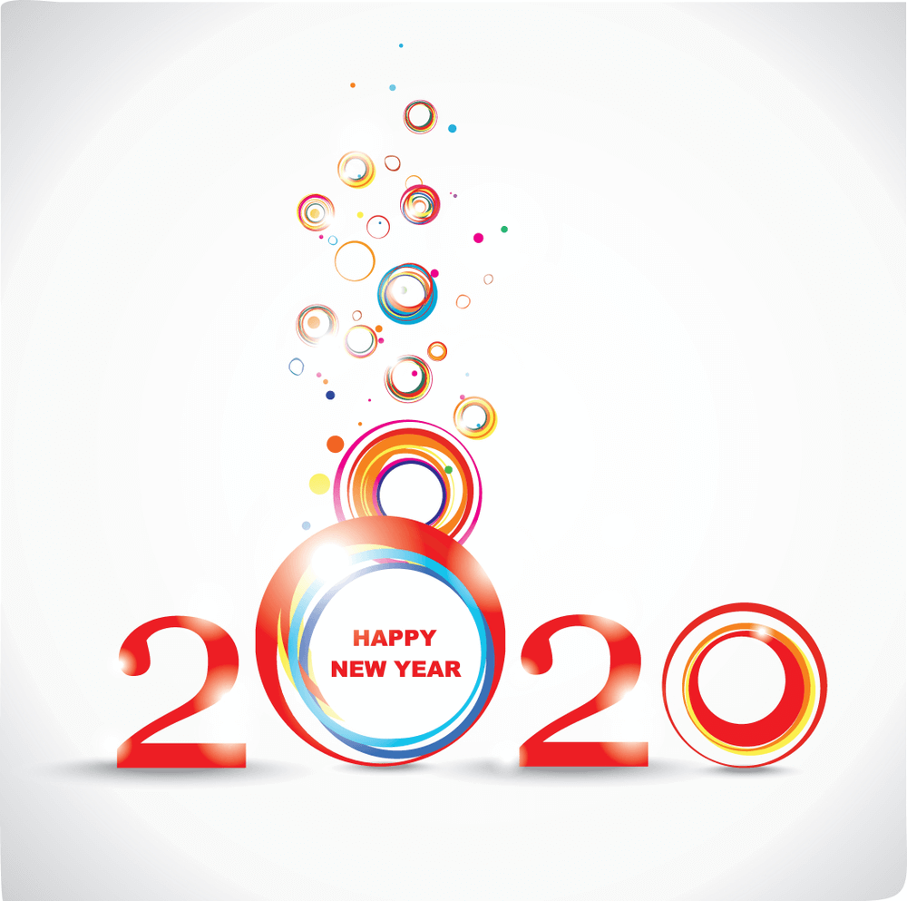 Colorful New Year 2020 Wallpapers