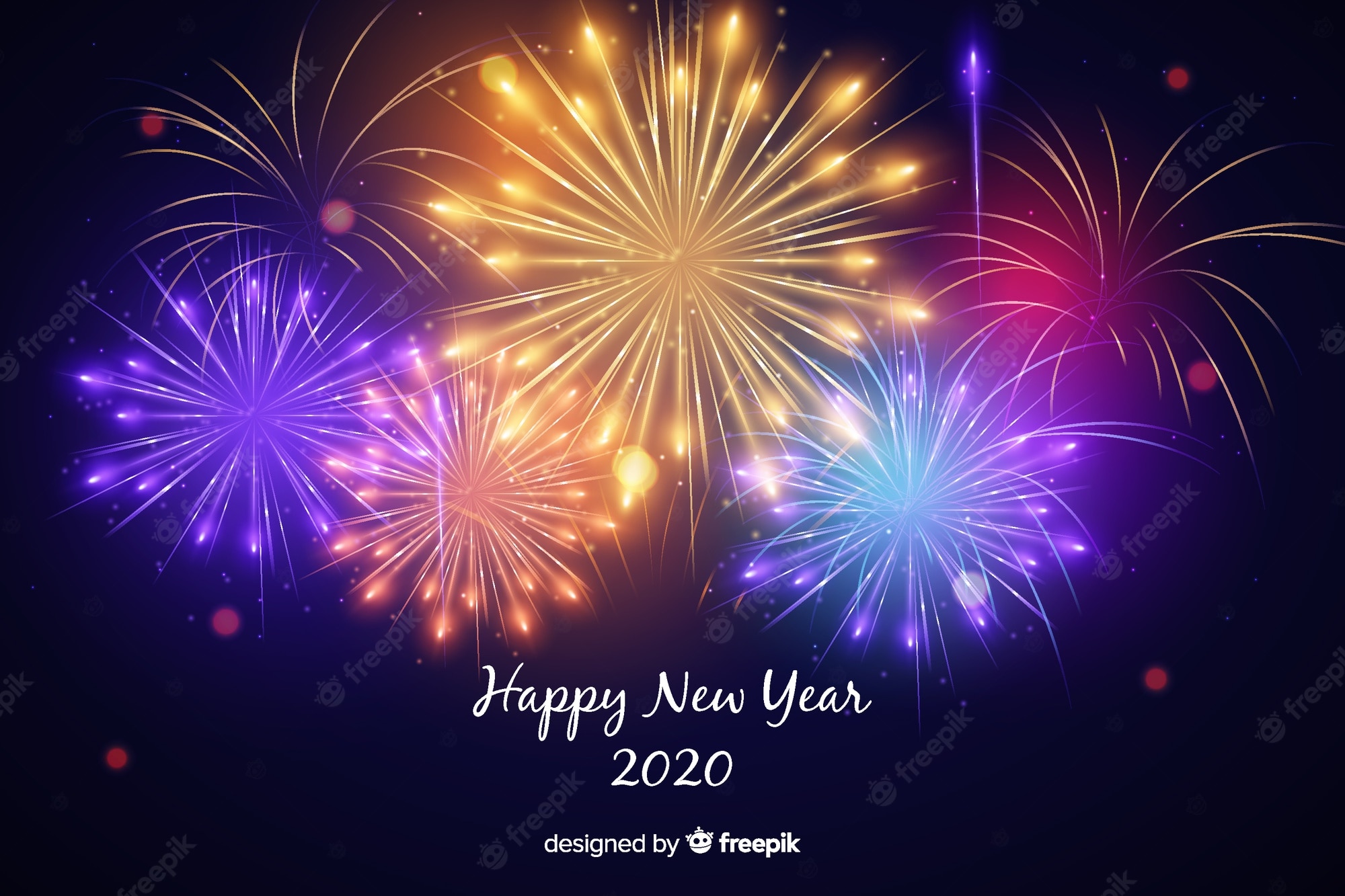 Colorful New Year 2020 Wallpapers