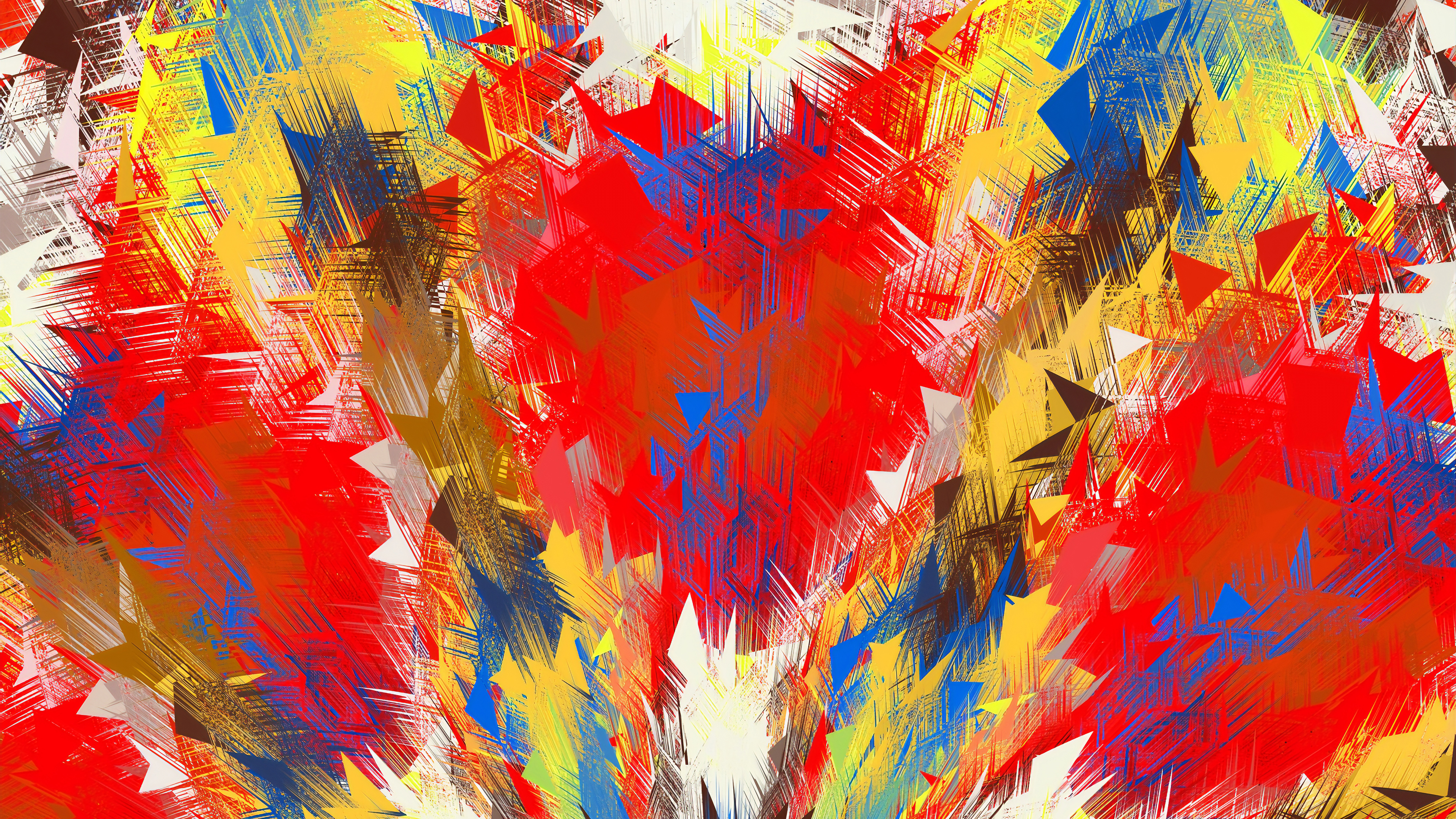 Colorful Red Abstract Art Wallpapers