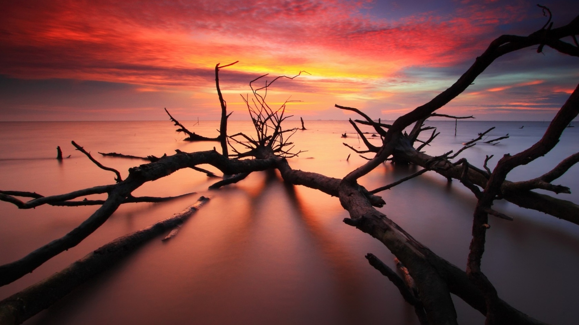 Colorful Sea Sky Clouds Wallpapers