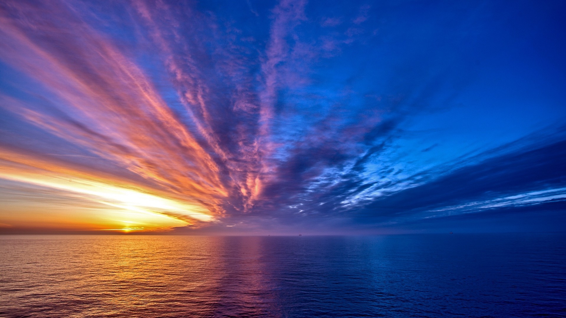 Colorful Sea Sky Clouds Wallpapers