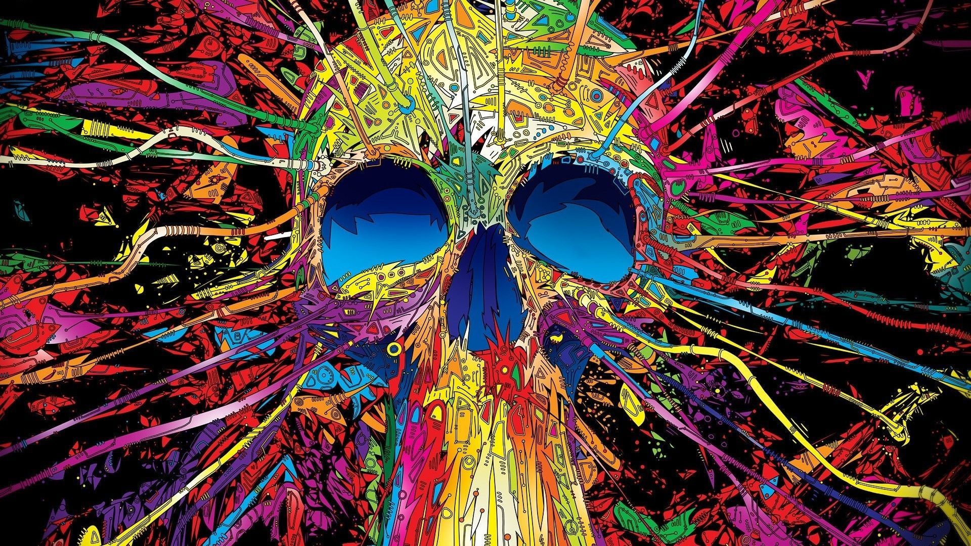 Colorful Skull Art Wallpapers