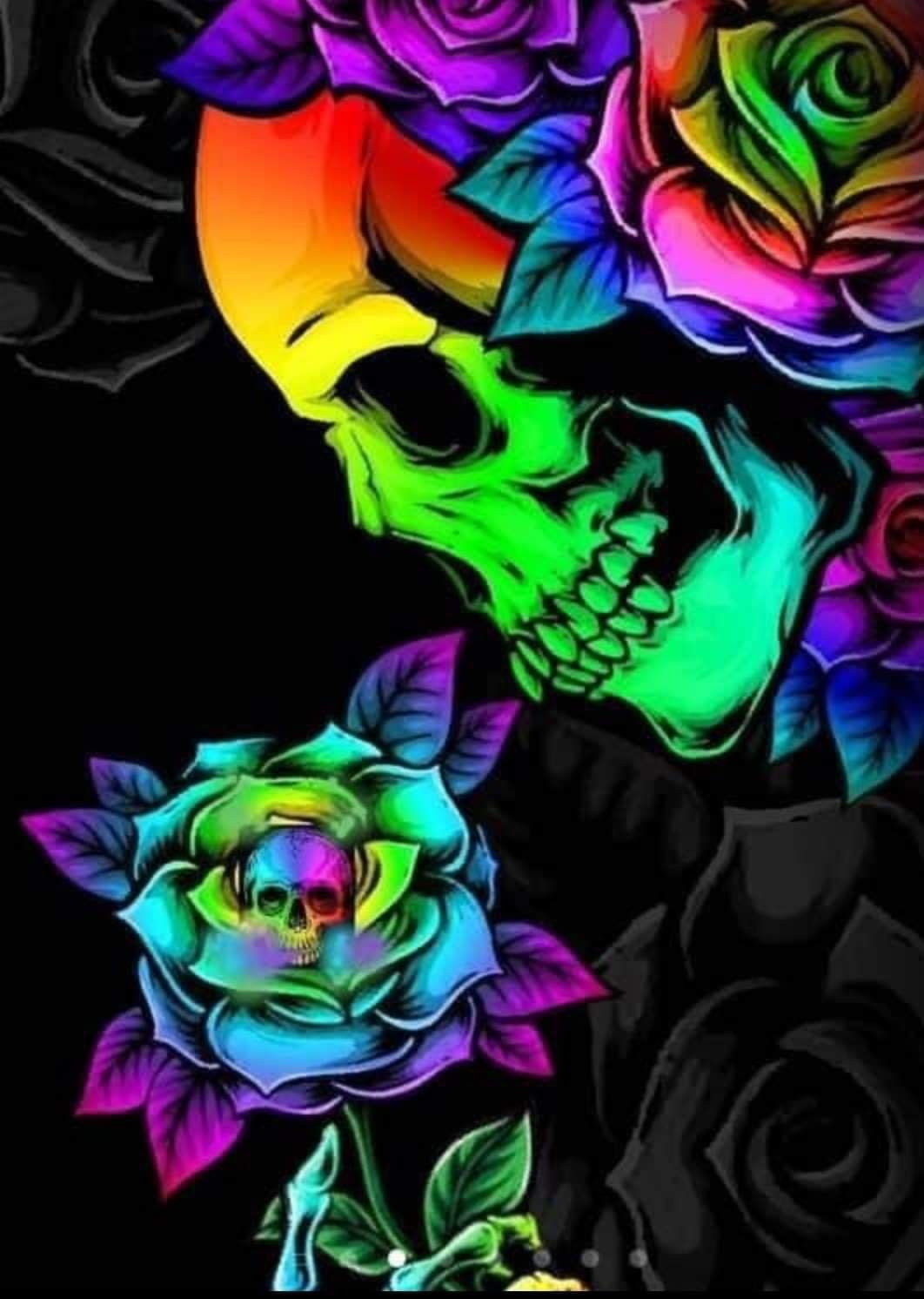 Colorful Skull Art Wallpapers