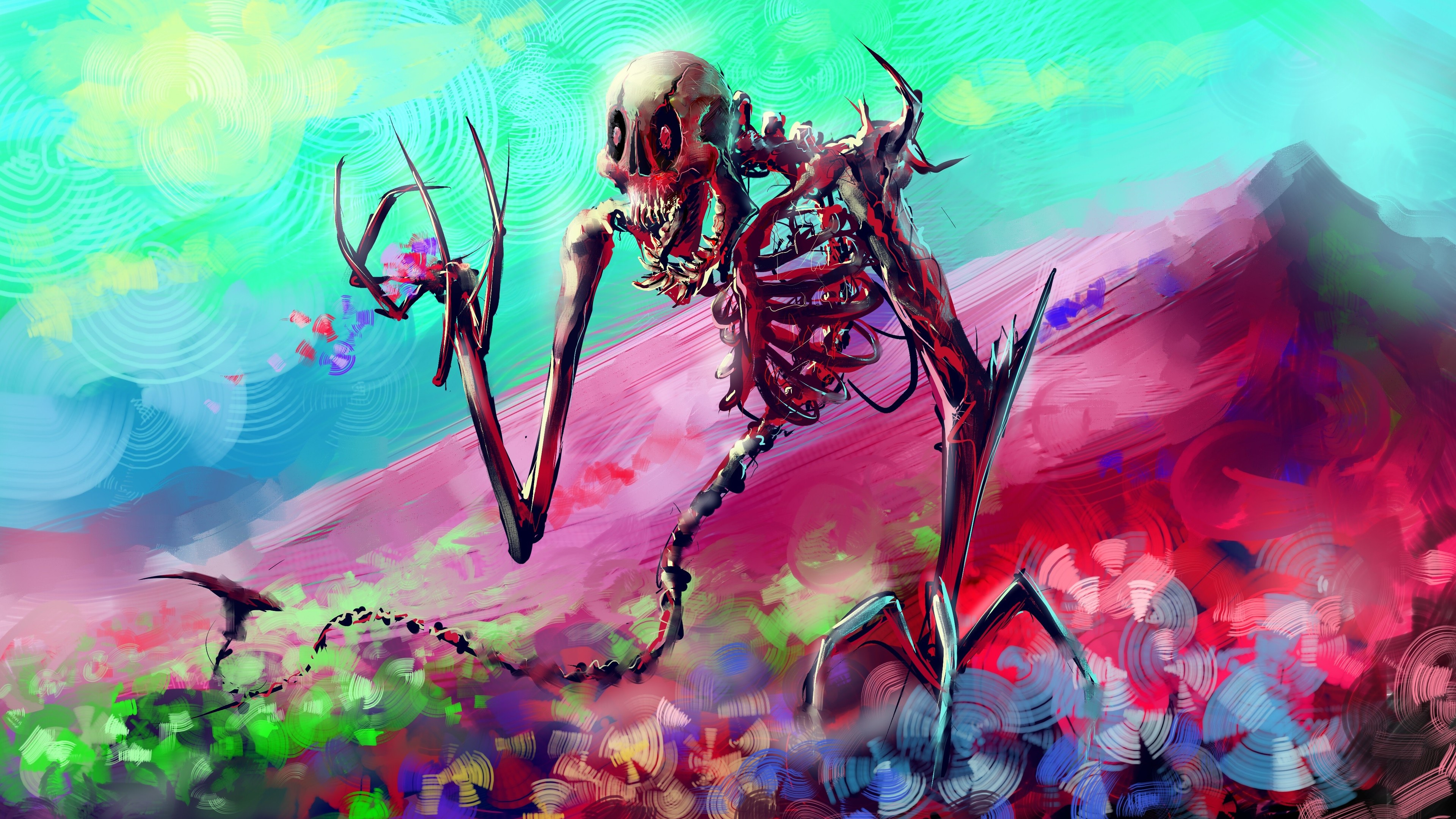 Colorful Skull Art Wallpapers