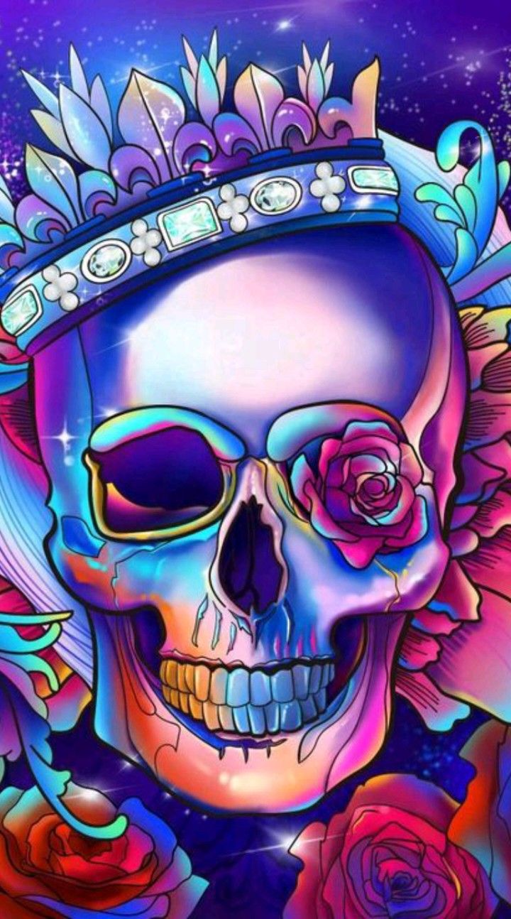 Colorful Skull Art Wallpapers