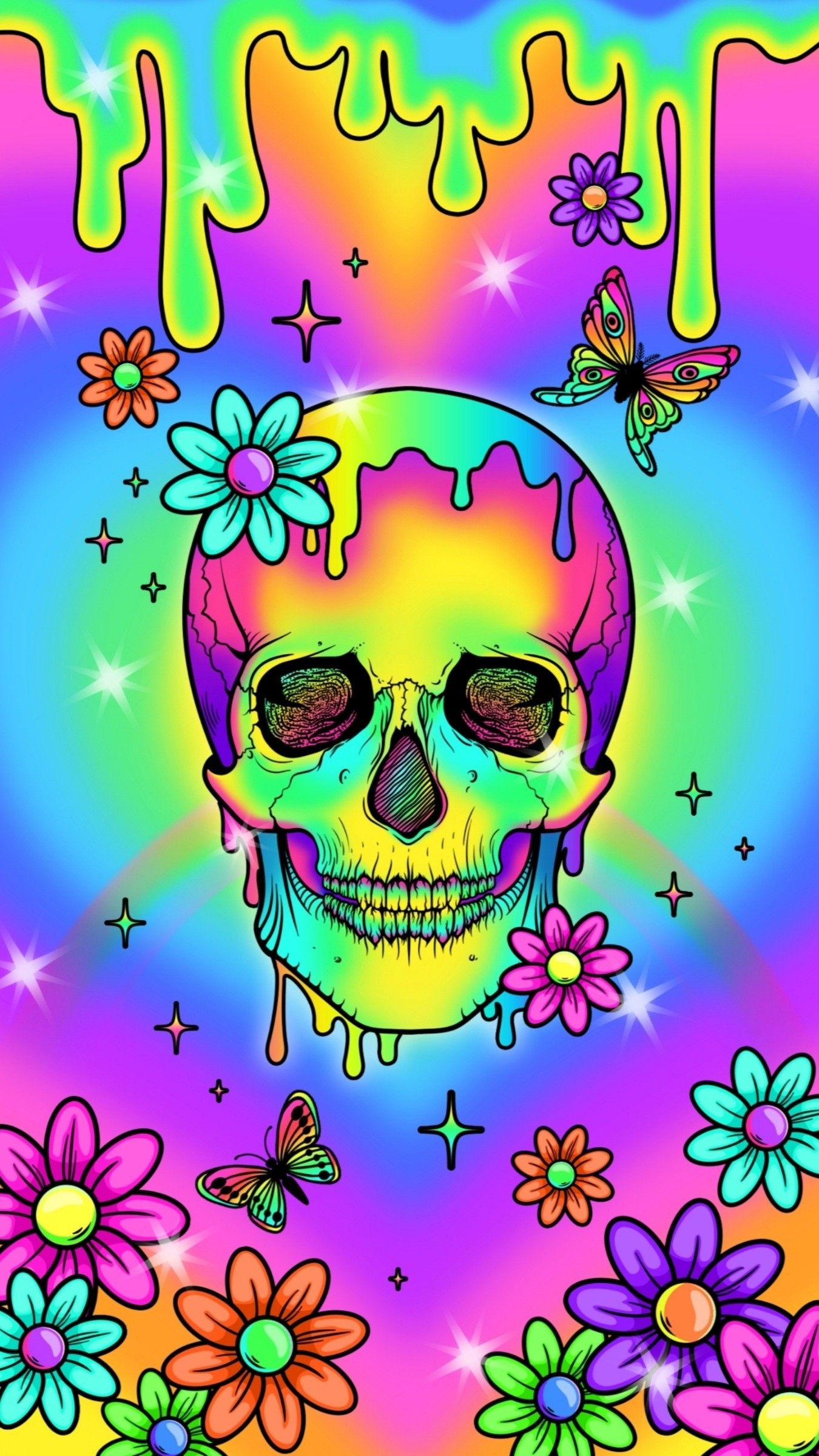 Colorful Skull Art Wallpapers