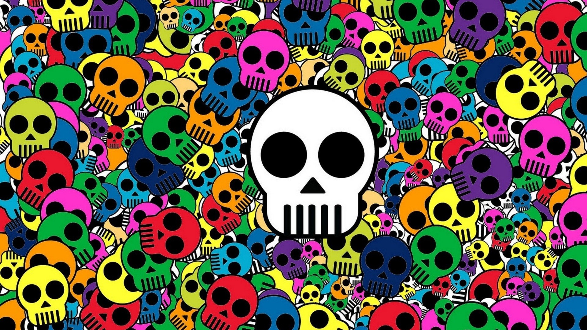 Colorful Skull Art Wallpapers