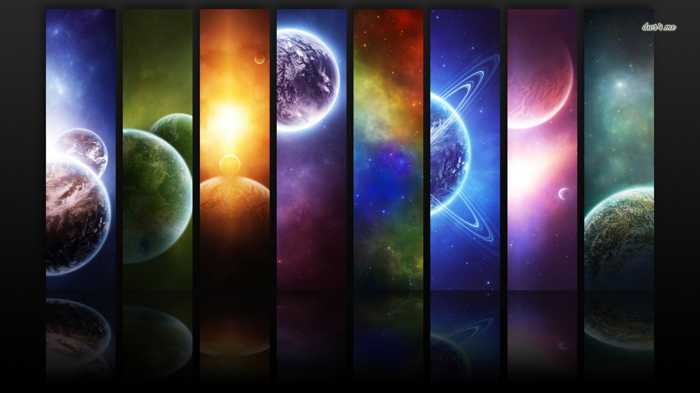 Colorful Solar System Digital Art Wallpapers