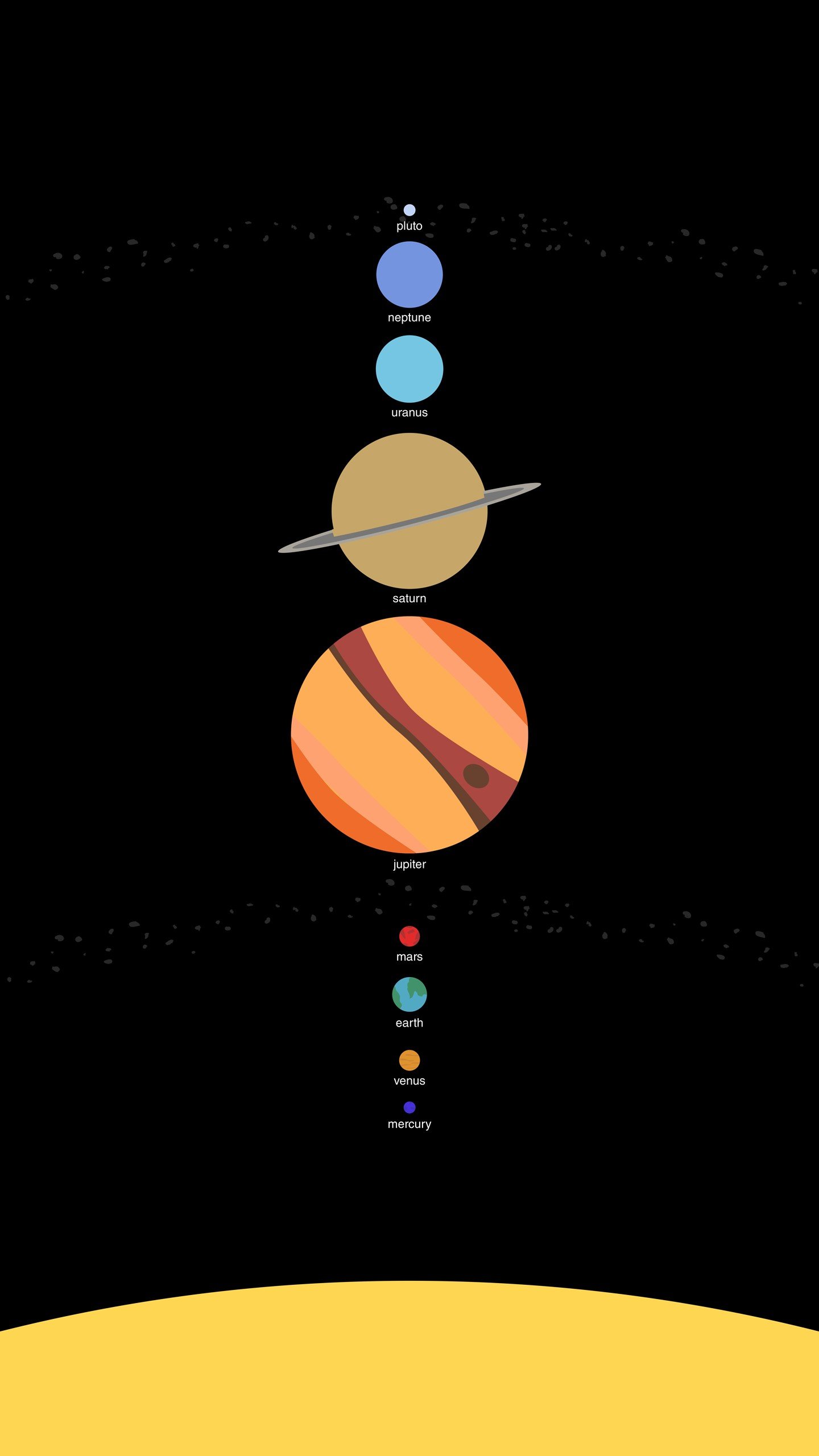 Colorful Solar System Digital Art Wallpapers