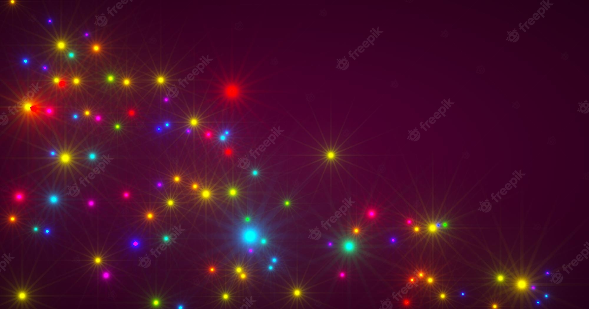 Colorful Star Lights Wallpapers