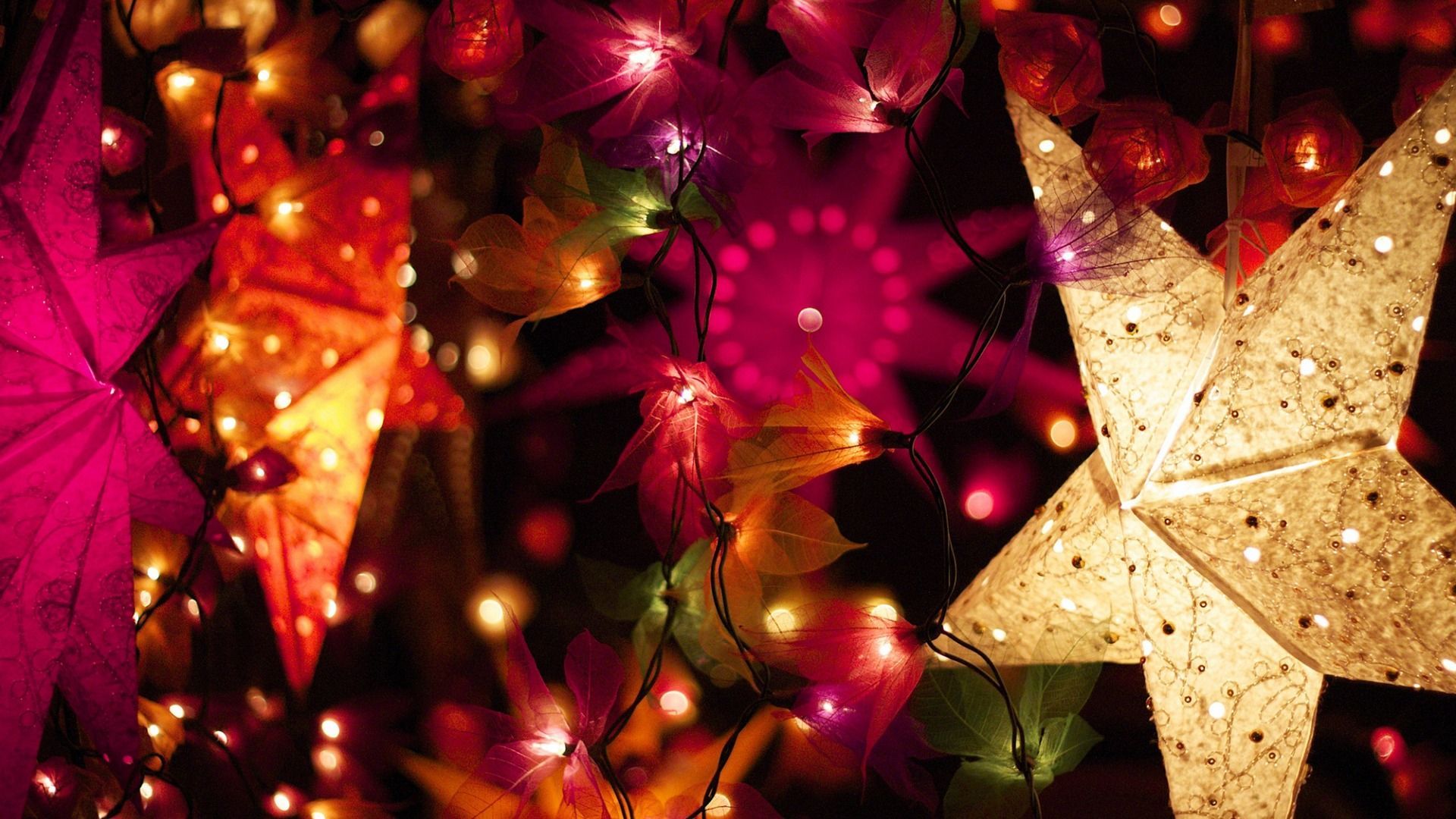 Colorful Star Lights Wallpapers