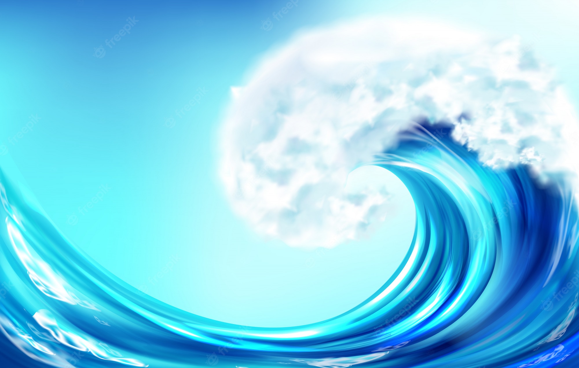 Colorful Tsunami Wave Wallpapers