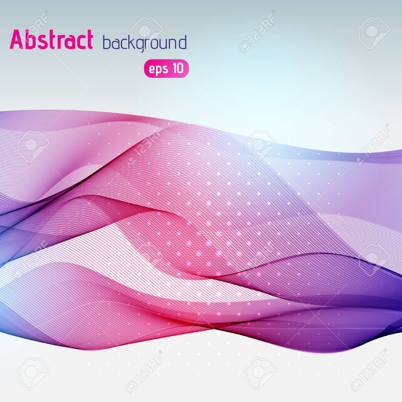Colorful Waves Of Line Art Wallpapers