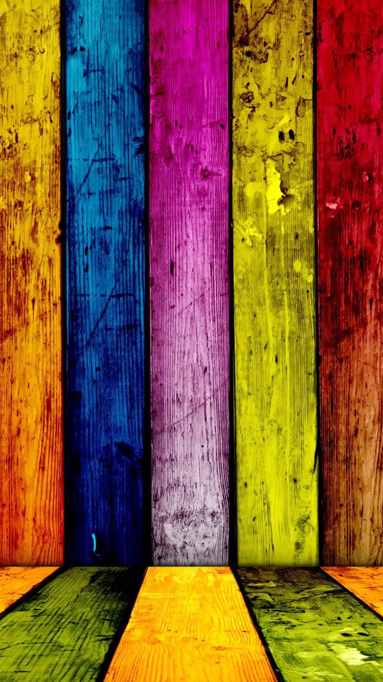 Colorful Wood Wallpapers
