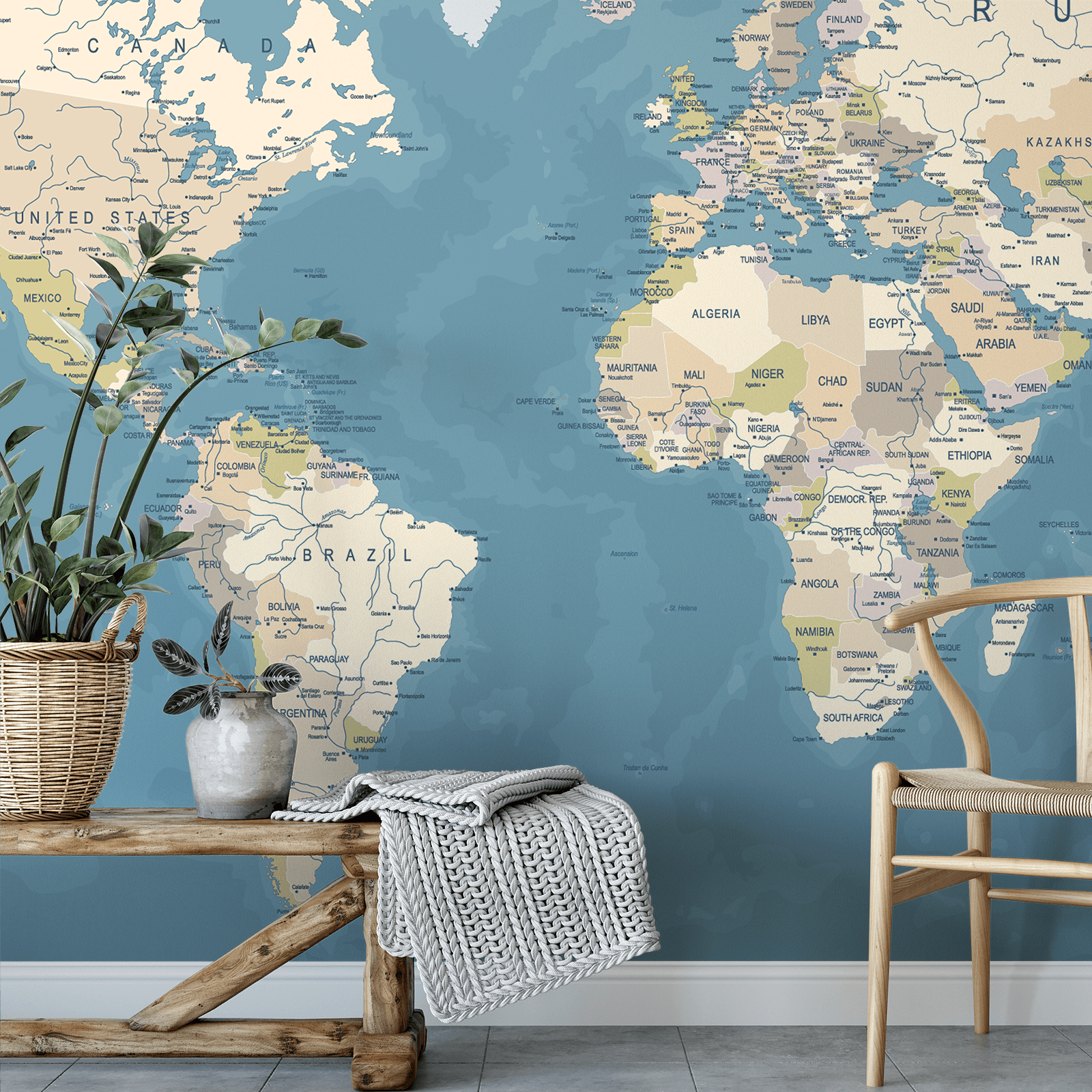 Colorful World Map Wallpapers