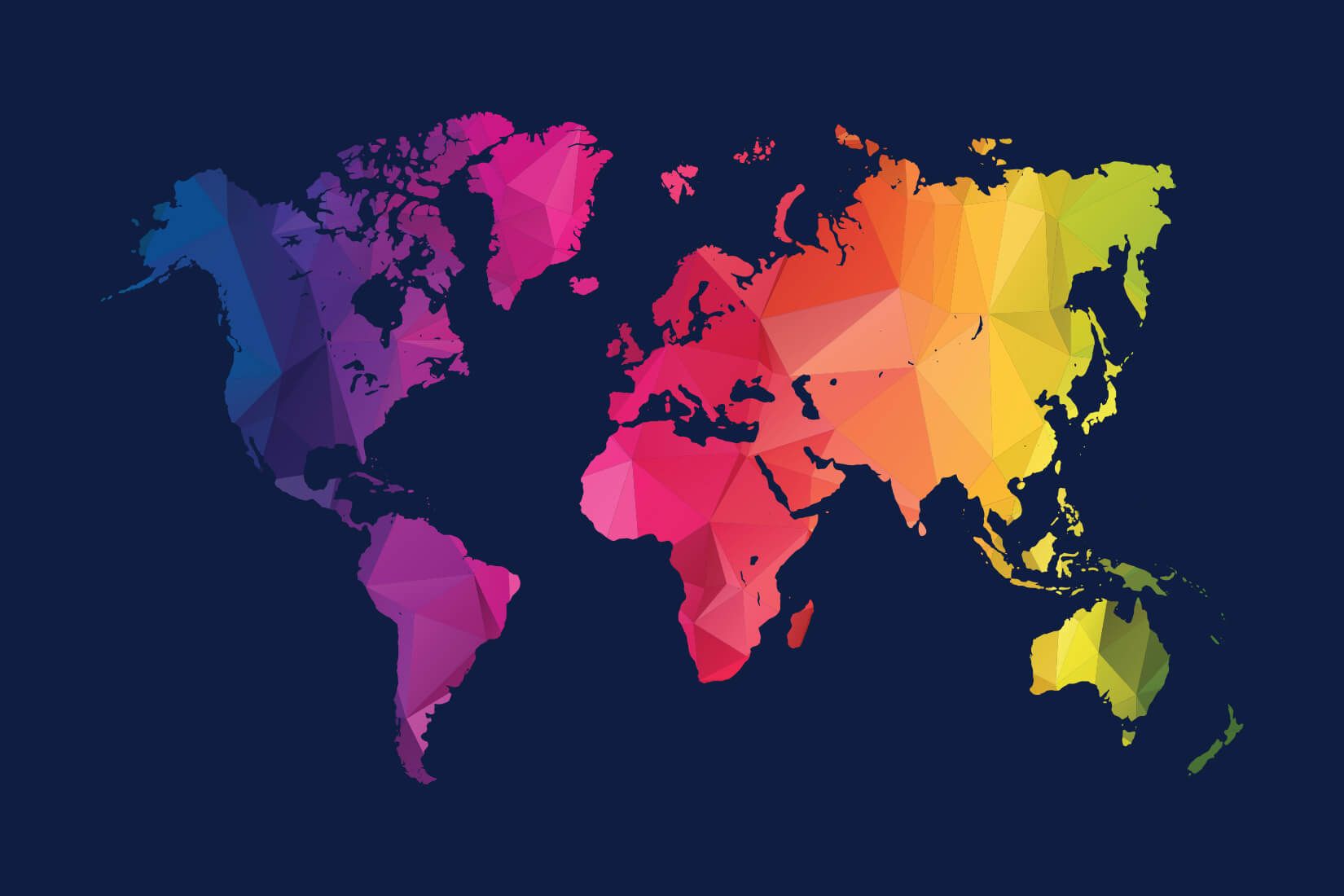 Colorful World Map Wallpapers