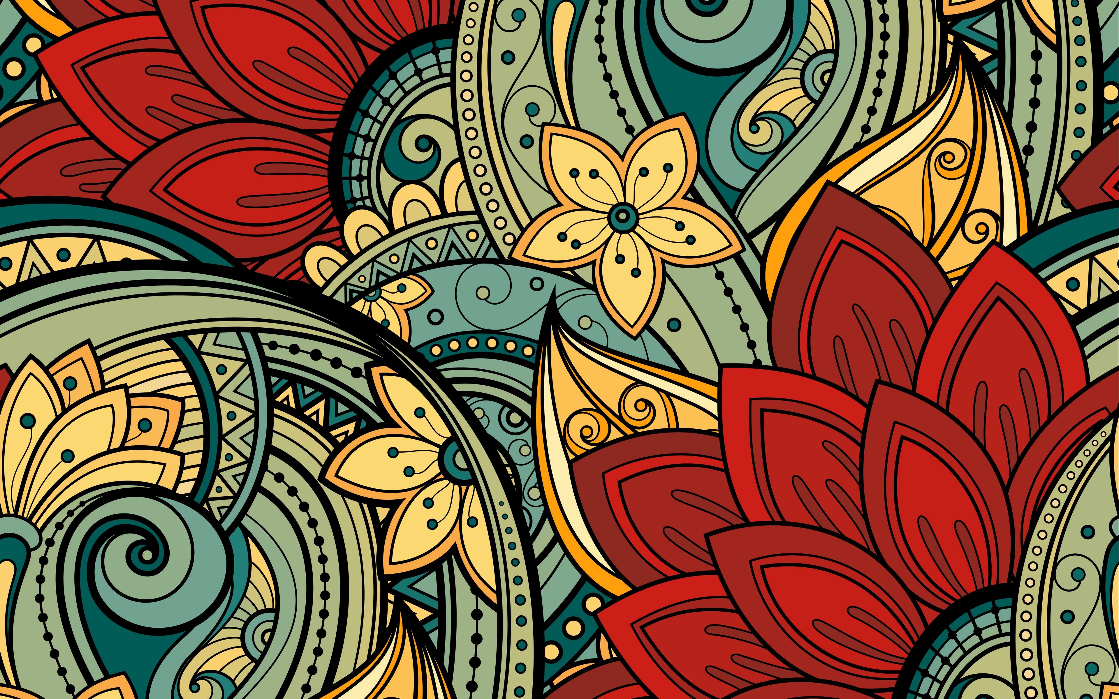 Colorful Zentangle Wallpapers