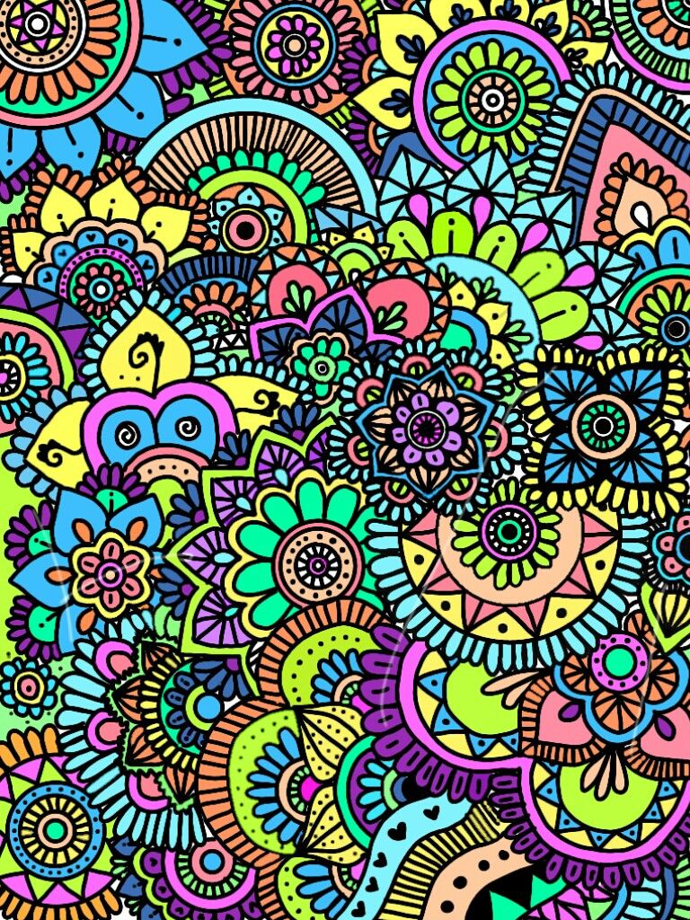 Colorful Zentangle Wallpapers