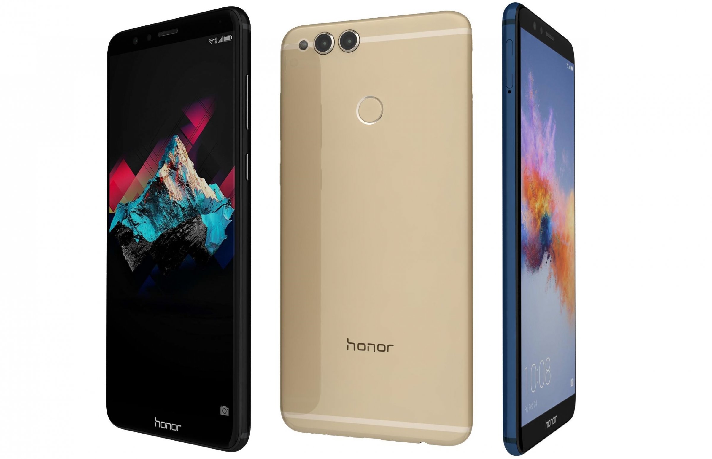 Colors Huawei Honor 7X Stock Wallpapers