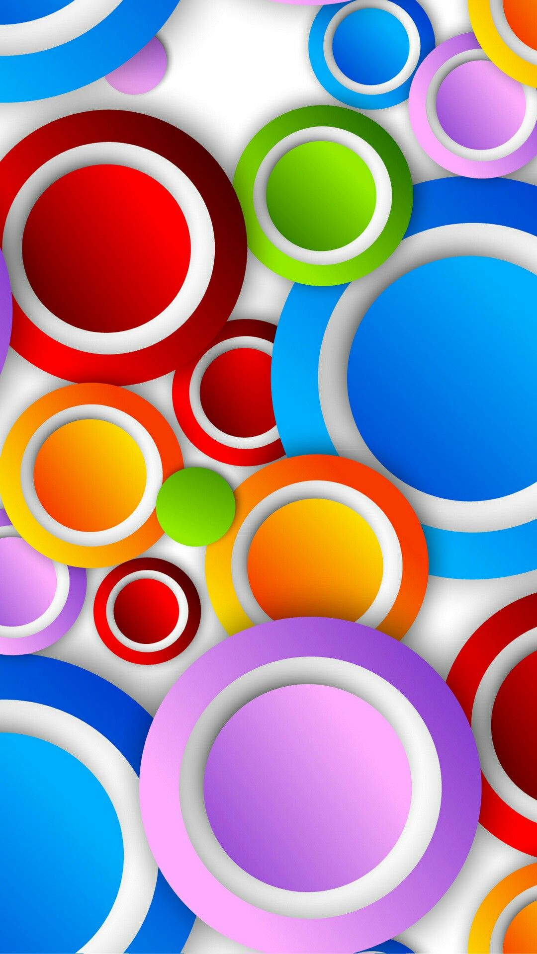 Colourful Abstract Circle Art Wallpapers