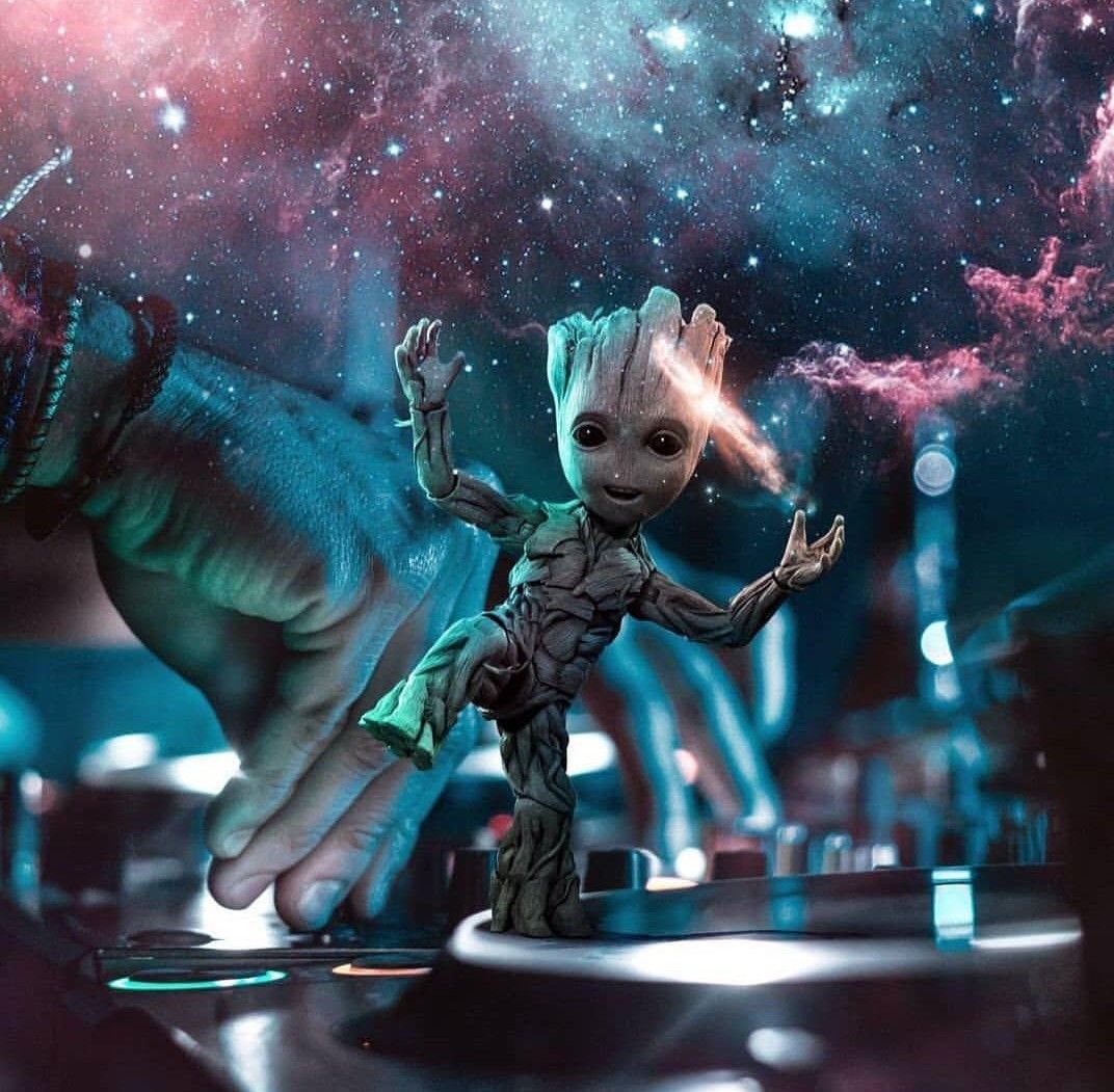 Comic Baby Groot And Drax The Destroyer Wallpapers