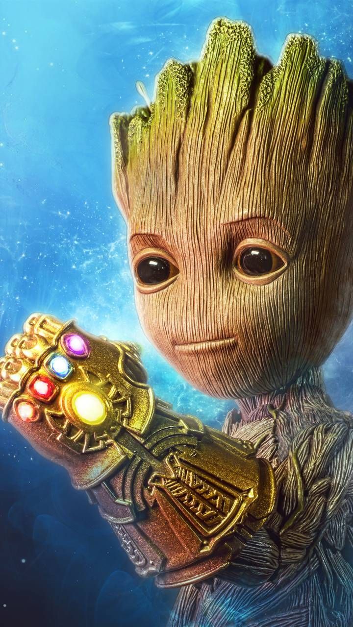 Comic Baby Groot And Drax The Destroyer Wallpapers